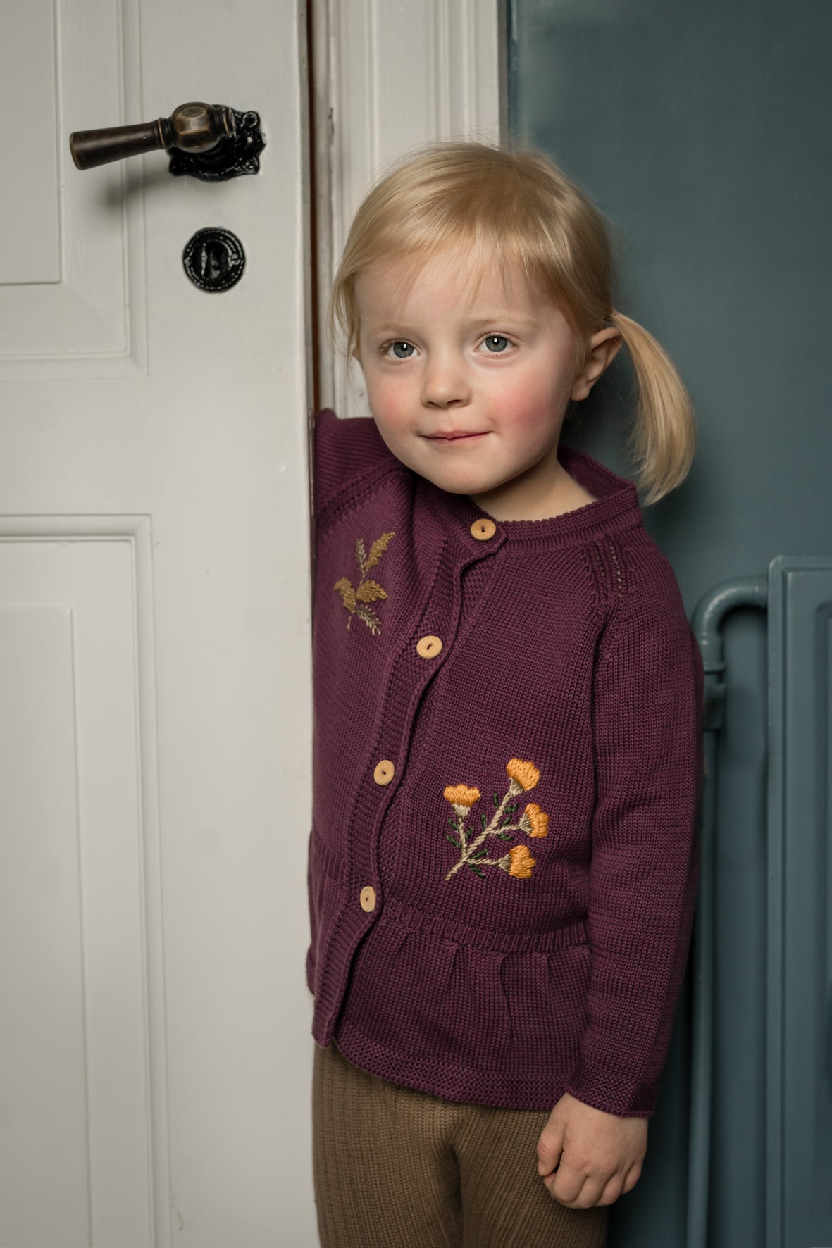 Hanevild Alma cardigan Blouses Prune purple