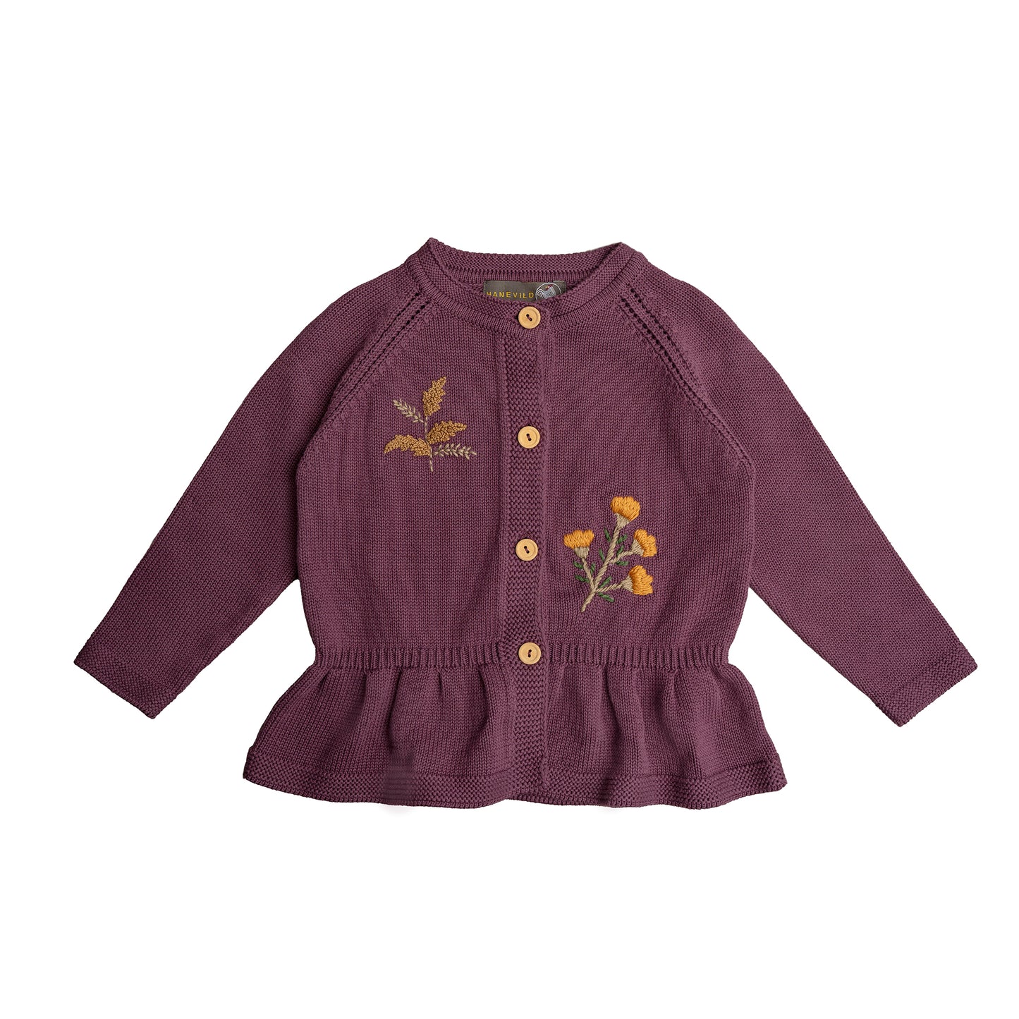 Hanevild Alma cardigan Blouses Prune purple
