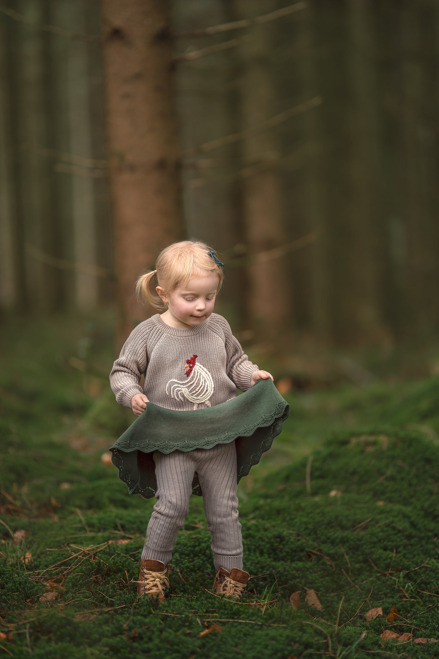 Hanevild Lynge leggings, grå Pants Grey, warm