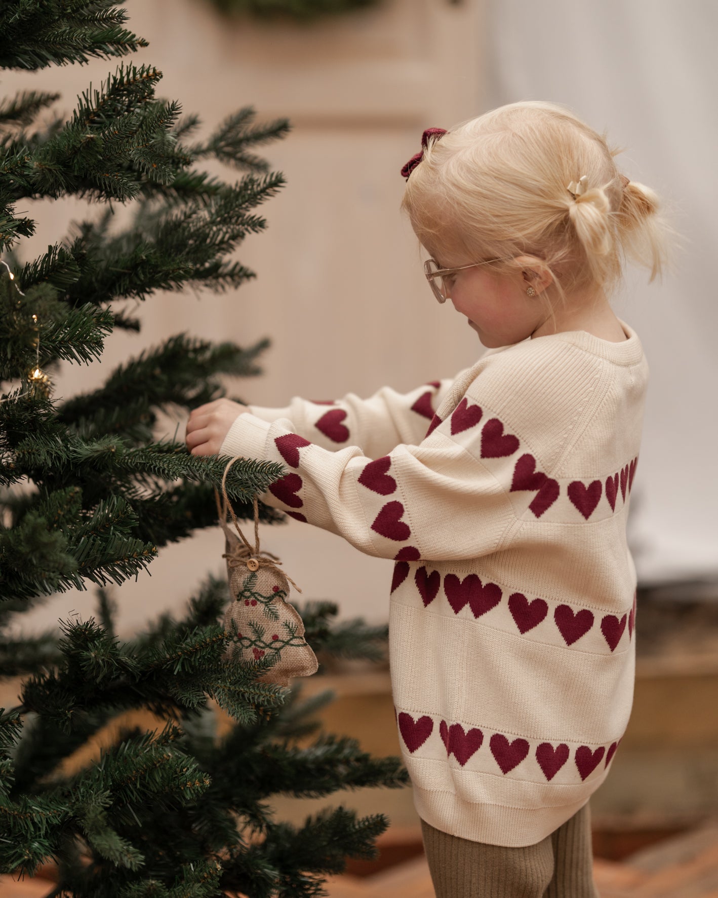 Hanevild Rød hjerte bluse Blouses