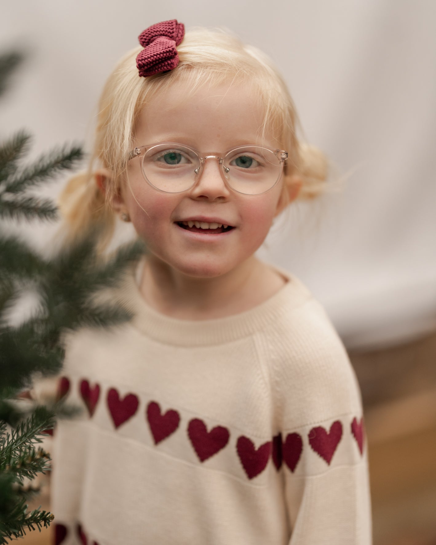 Hanevild Rød hjerte bluse Blouses