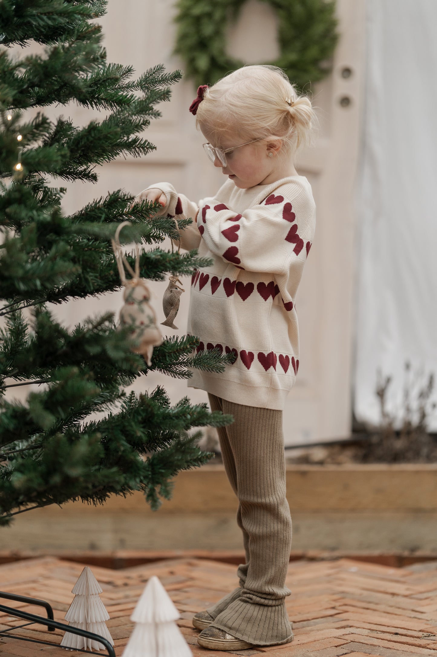Hanevild Rød hjerte bluse Blouses