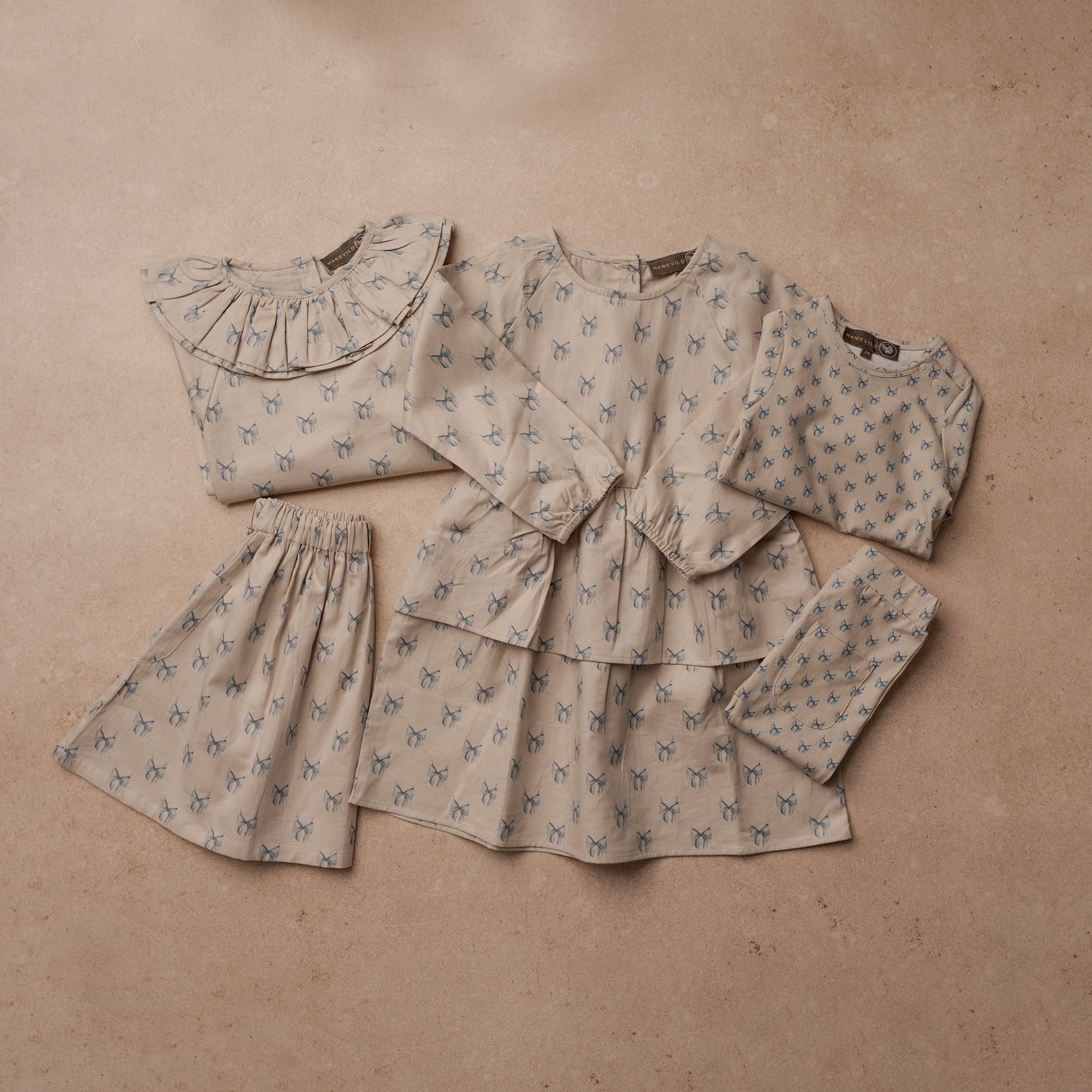 Hanevild Sløjfe bluse - til piger Blouses Summer sand