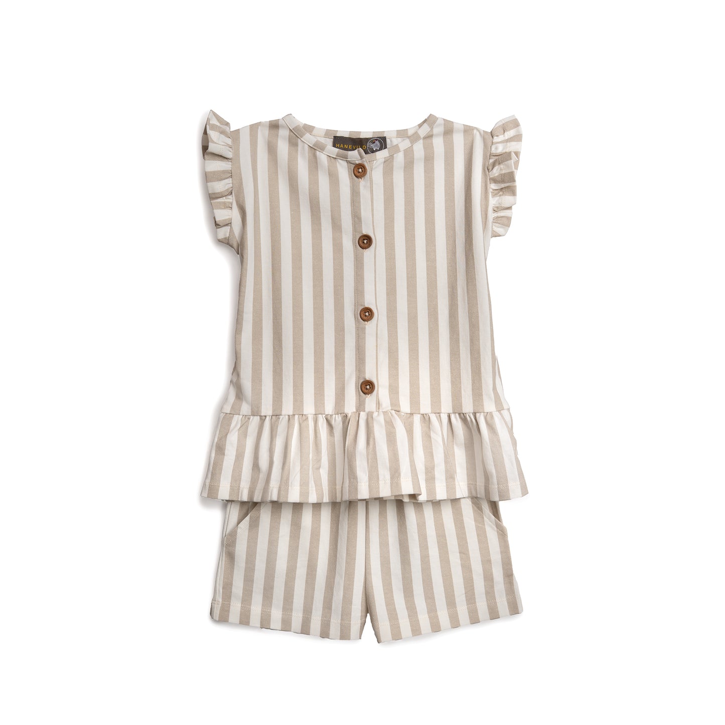Hanevild Stribet shorts - pige Pants Summer sand