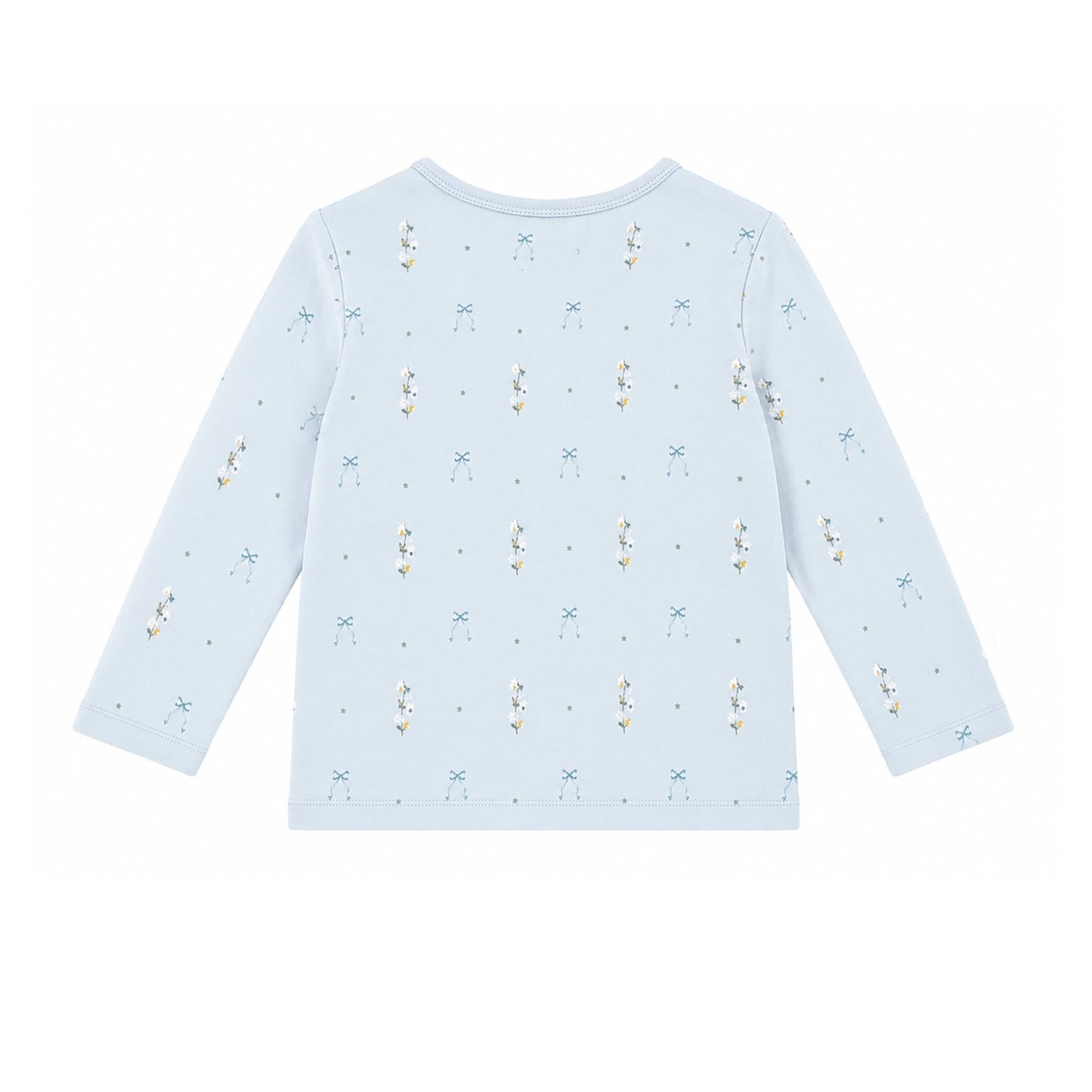 Blue flower t shirt - Baby blue - Hanevild