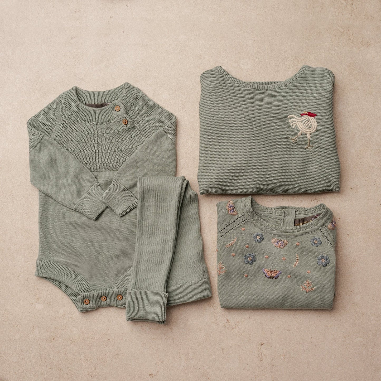 Lauge sweater - sage - Hanevild