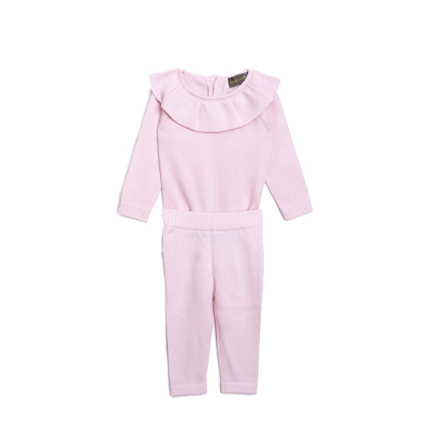 Leggings - merinould - pink merino wool - Hanevild