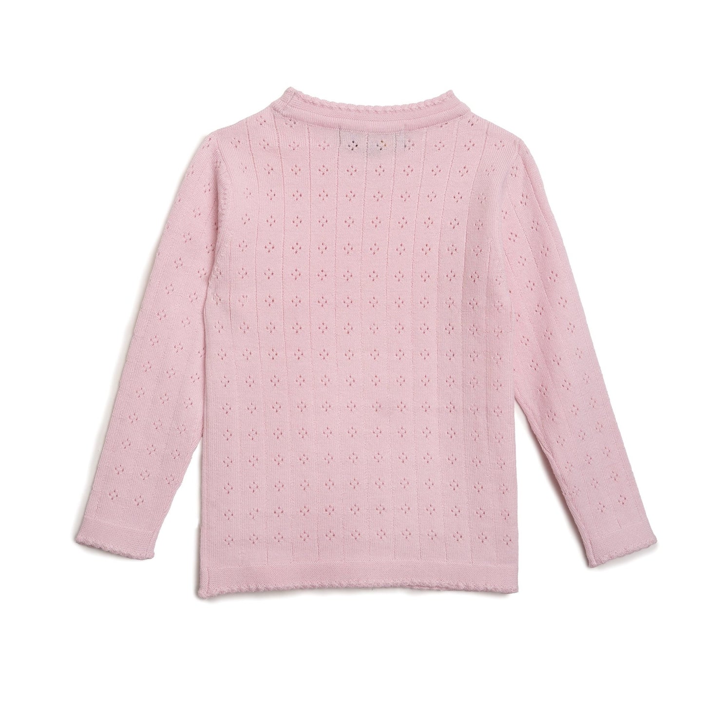 Tynd merinoulds bluse - pink merino wool - Hanevild