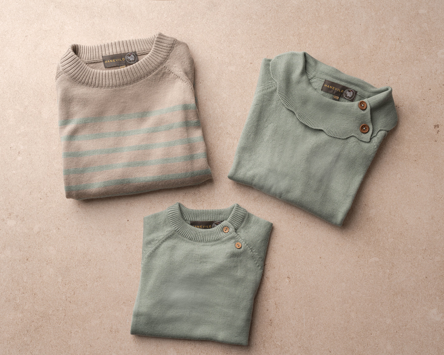 Hanevild Bertil bluse, merinould Blouses cream oatmeal