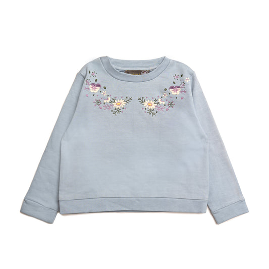 Hanevild Blomster sweatshirt Blouses Kentucky blue