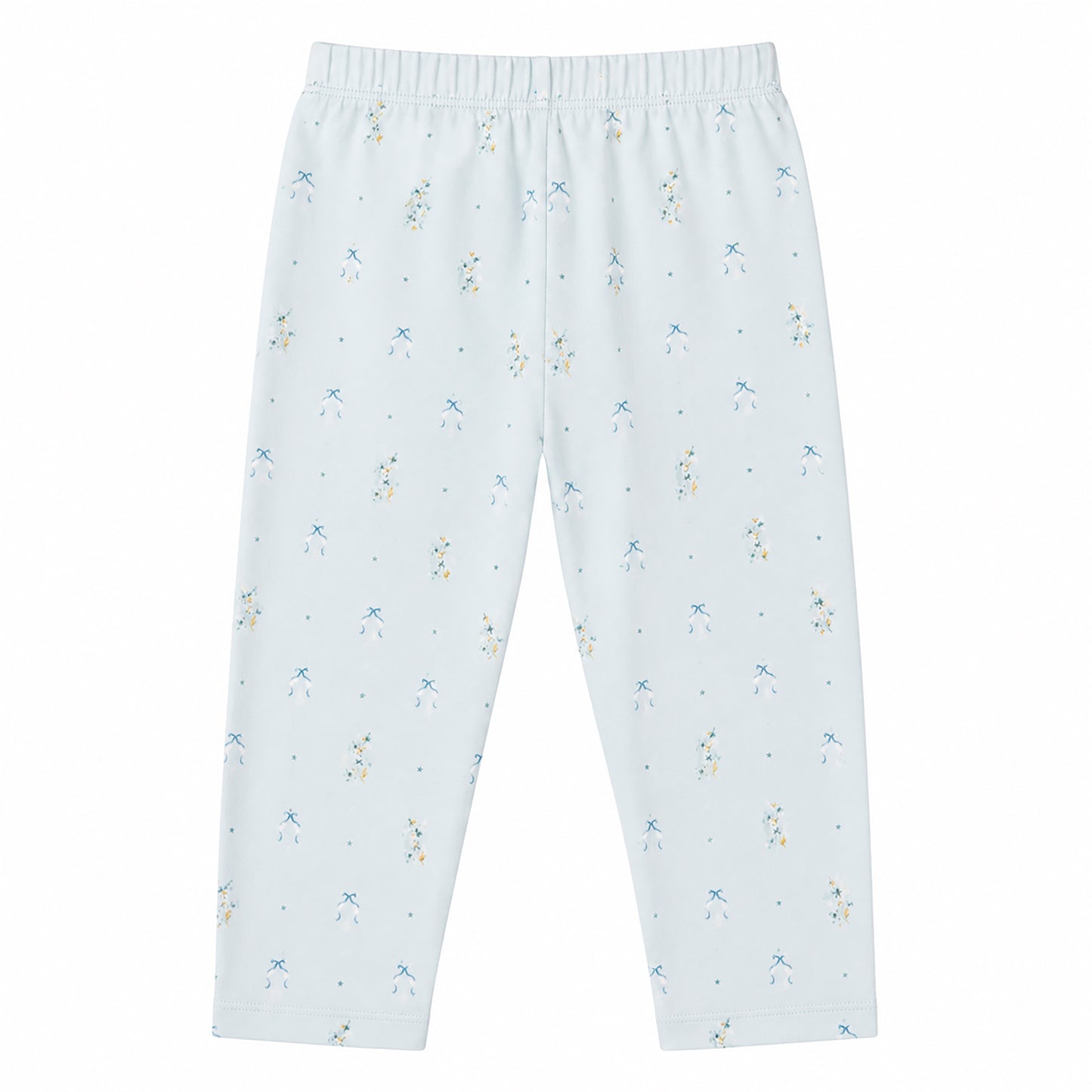 Hanevild Blue flower leggings Pants Baby blue
