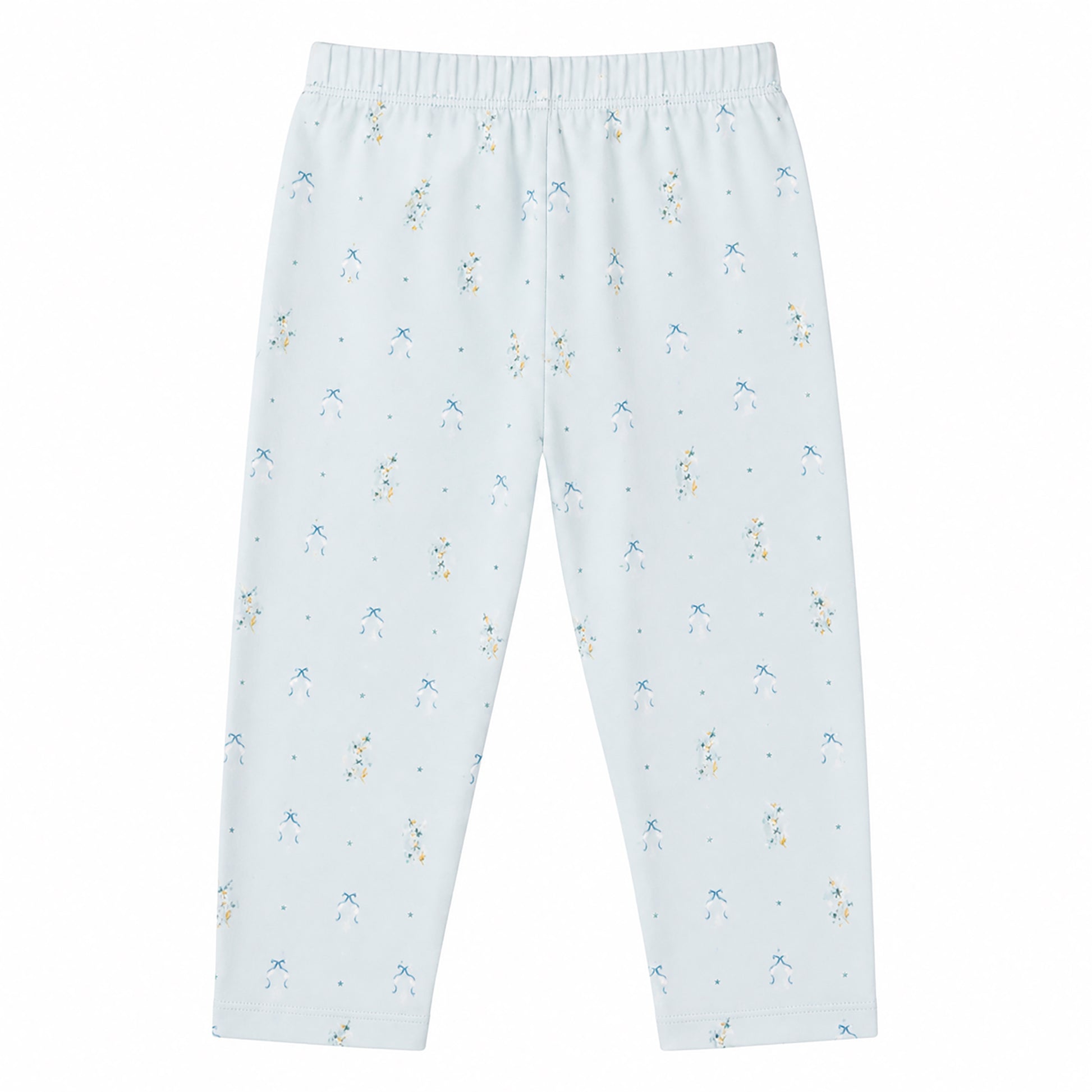 Hanevild Blue flower leggings Pants Baby blue