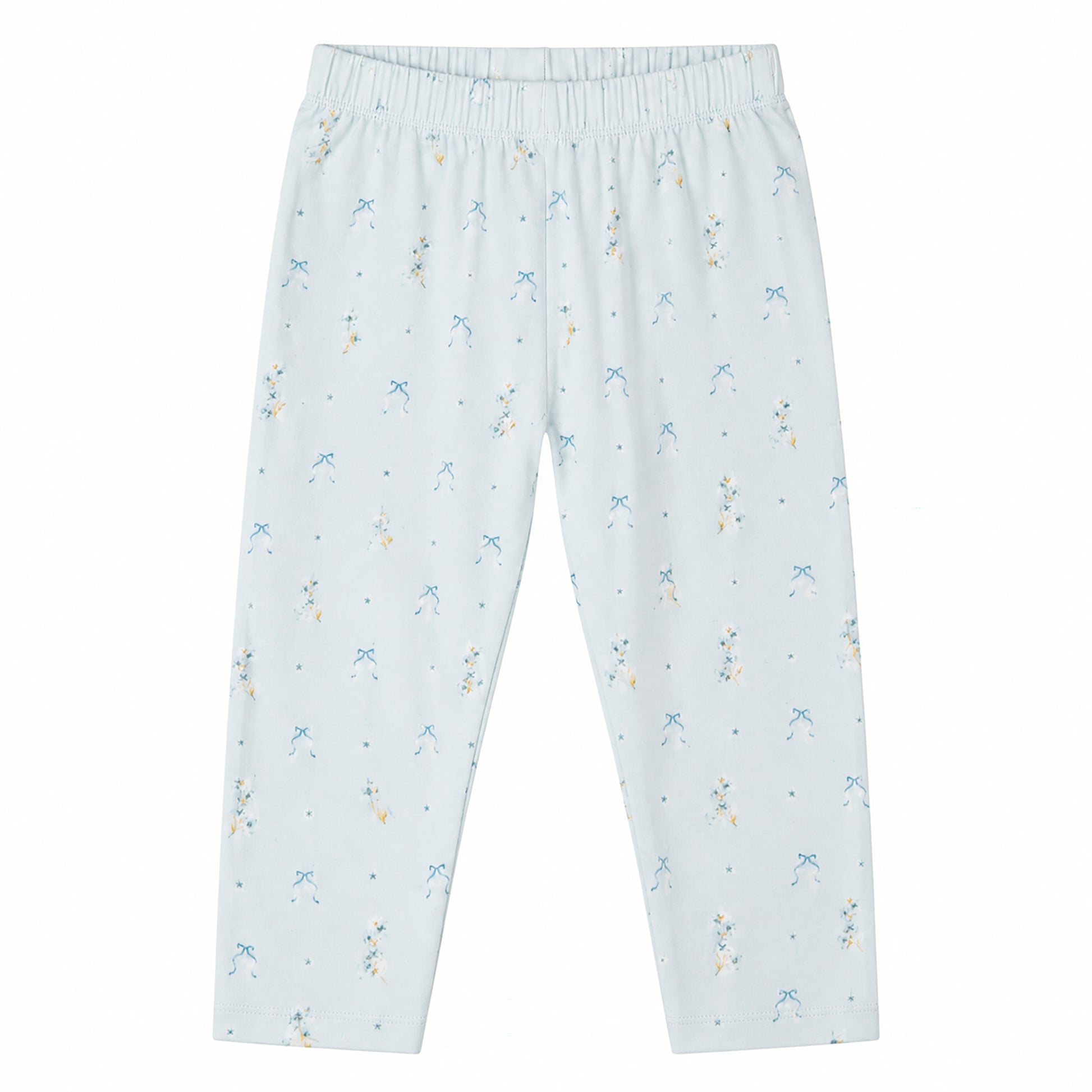 Hanevild Blue flower leggings Pants Baby blue