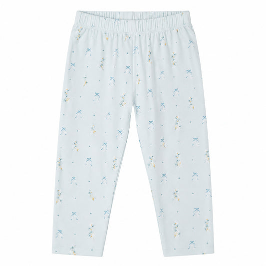 Hanevild Blue flower leggings Pants Baby blue