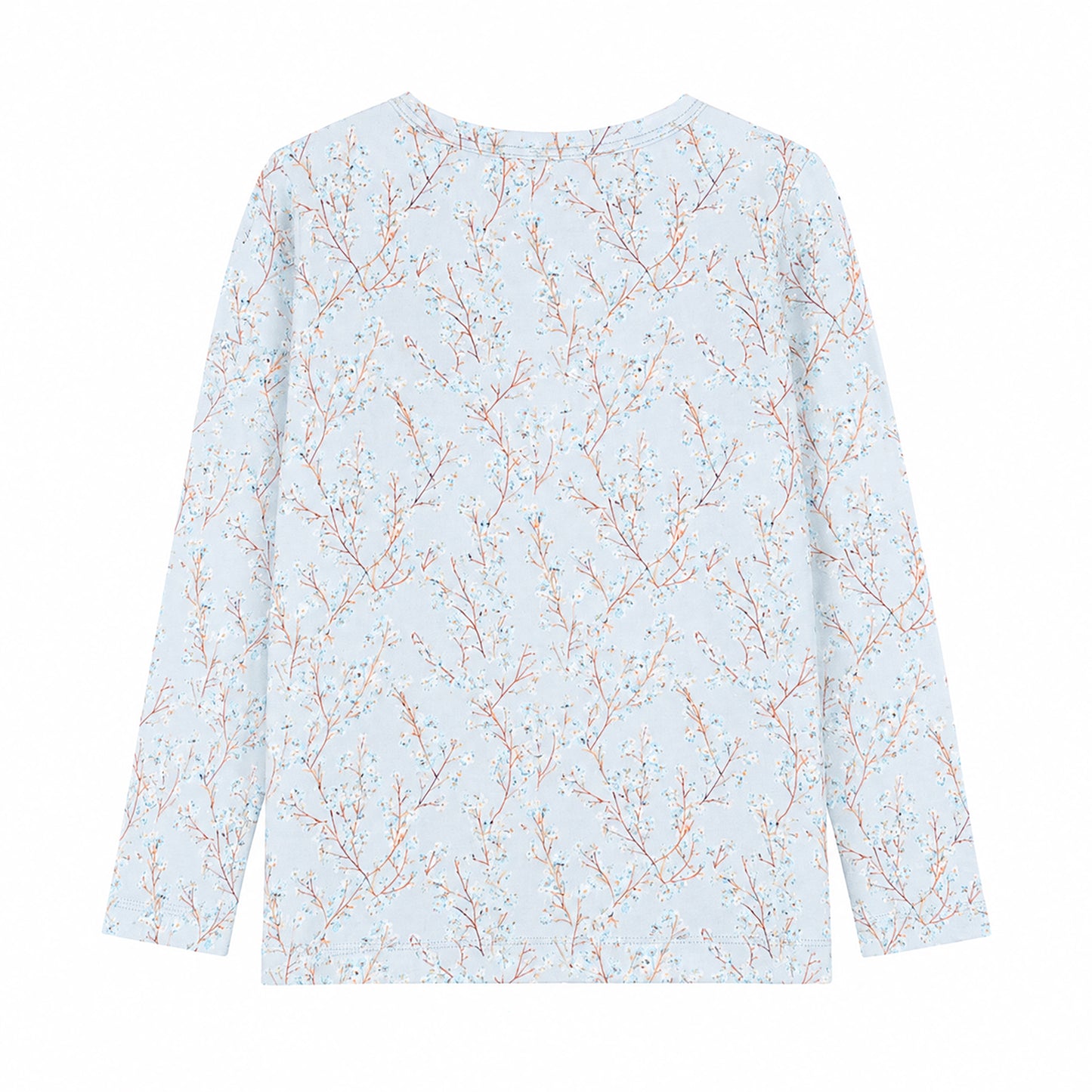 Hanevild Blue flower t shirt Blouses Baby blue