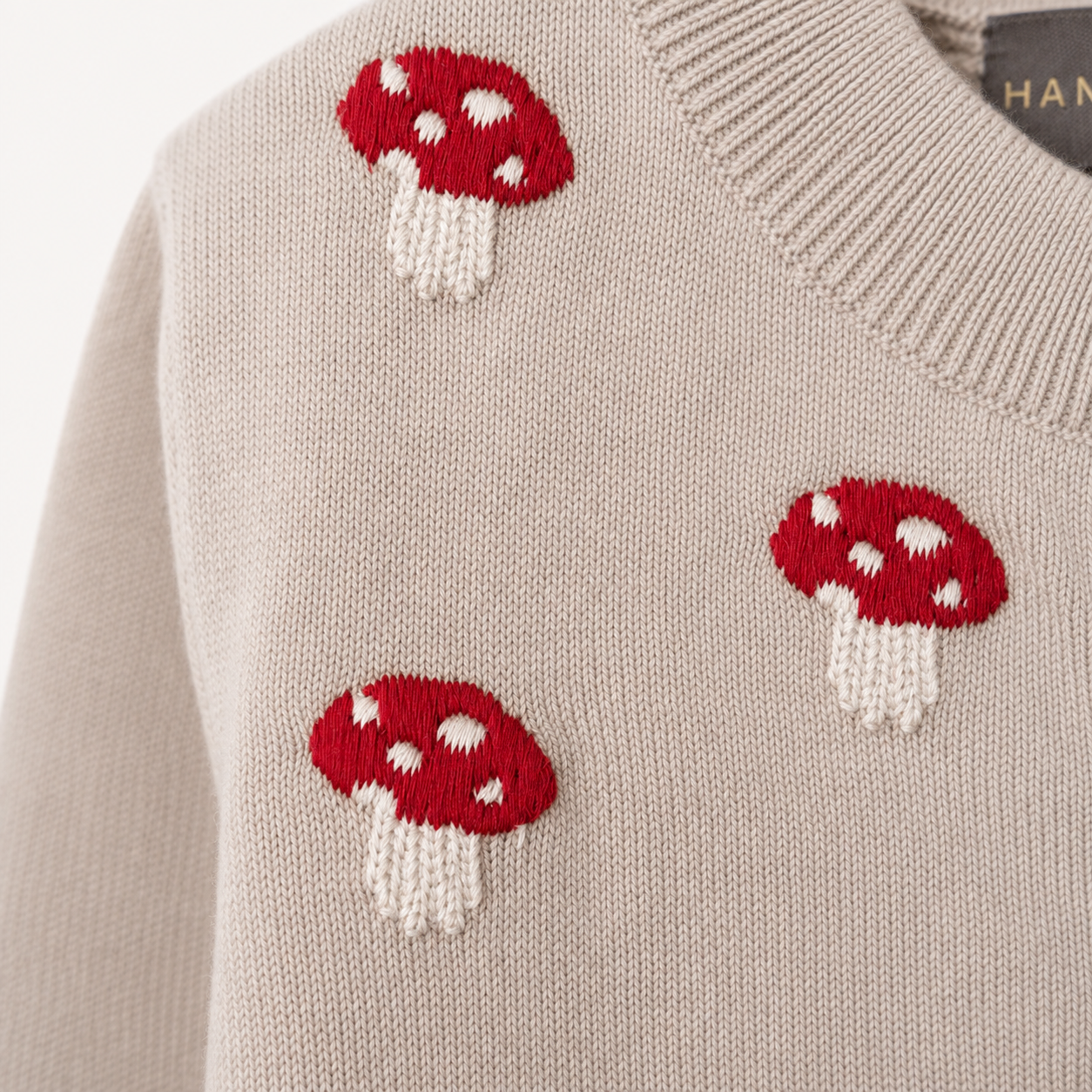Cardigan med svampe