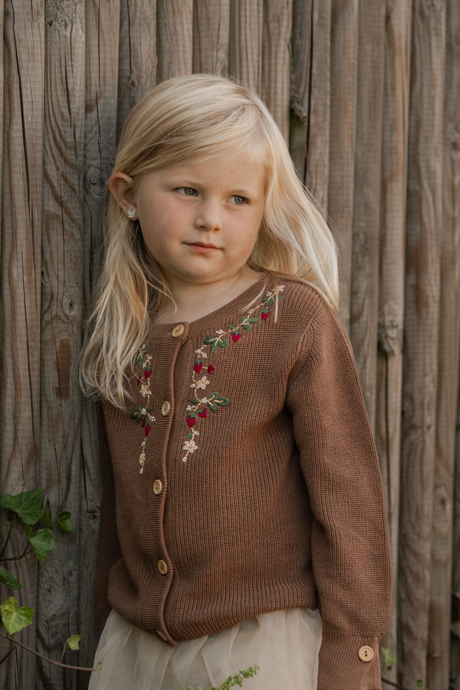 Hanevild Dagmar cardigan 30% Blouses Brown