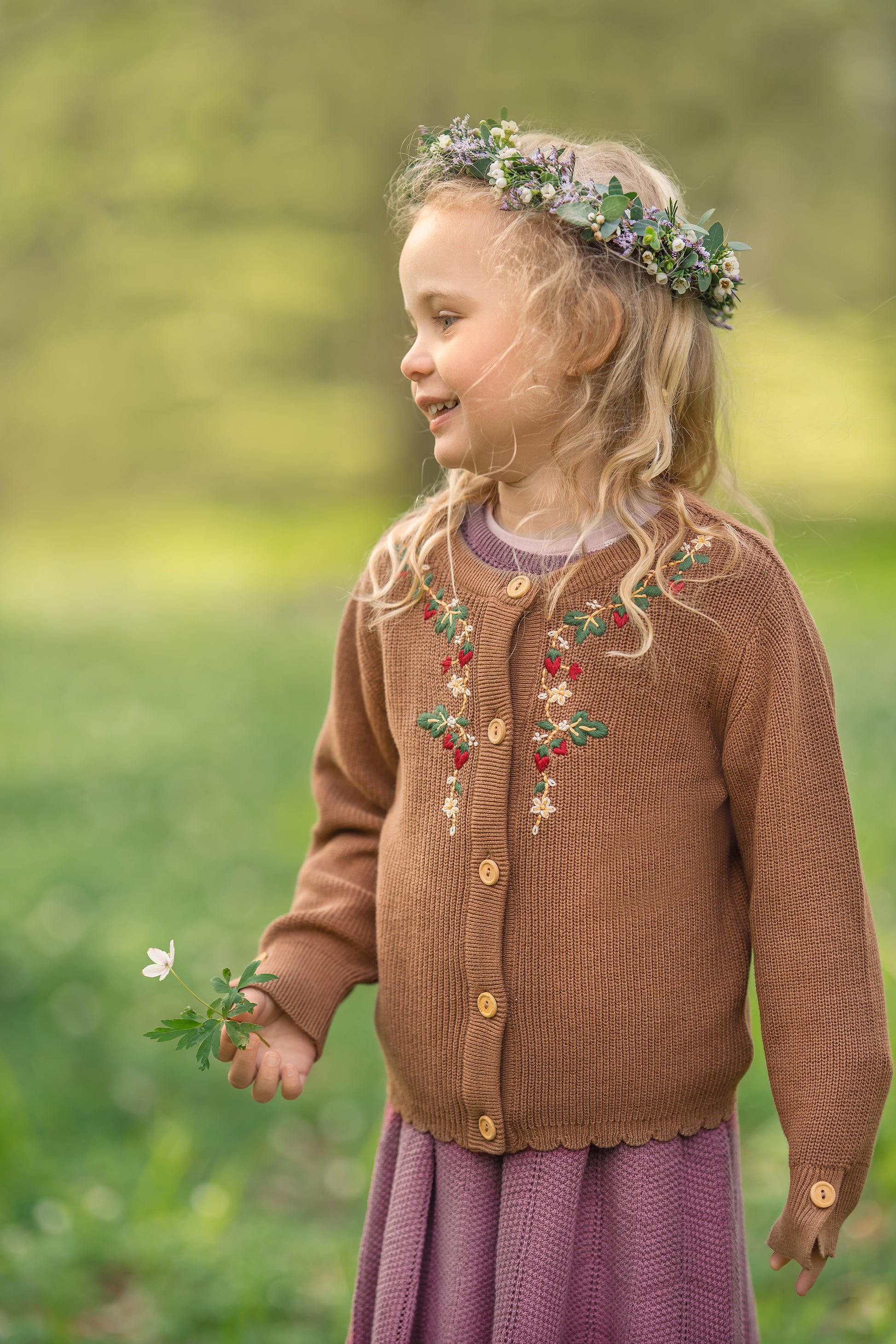 Hanevild Dagmar cardigan 30% Blouses Brown