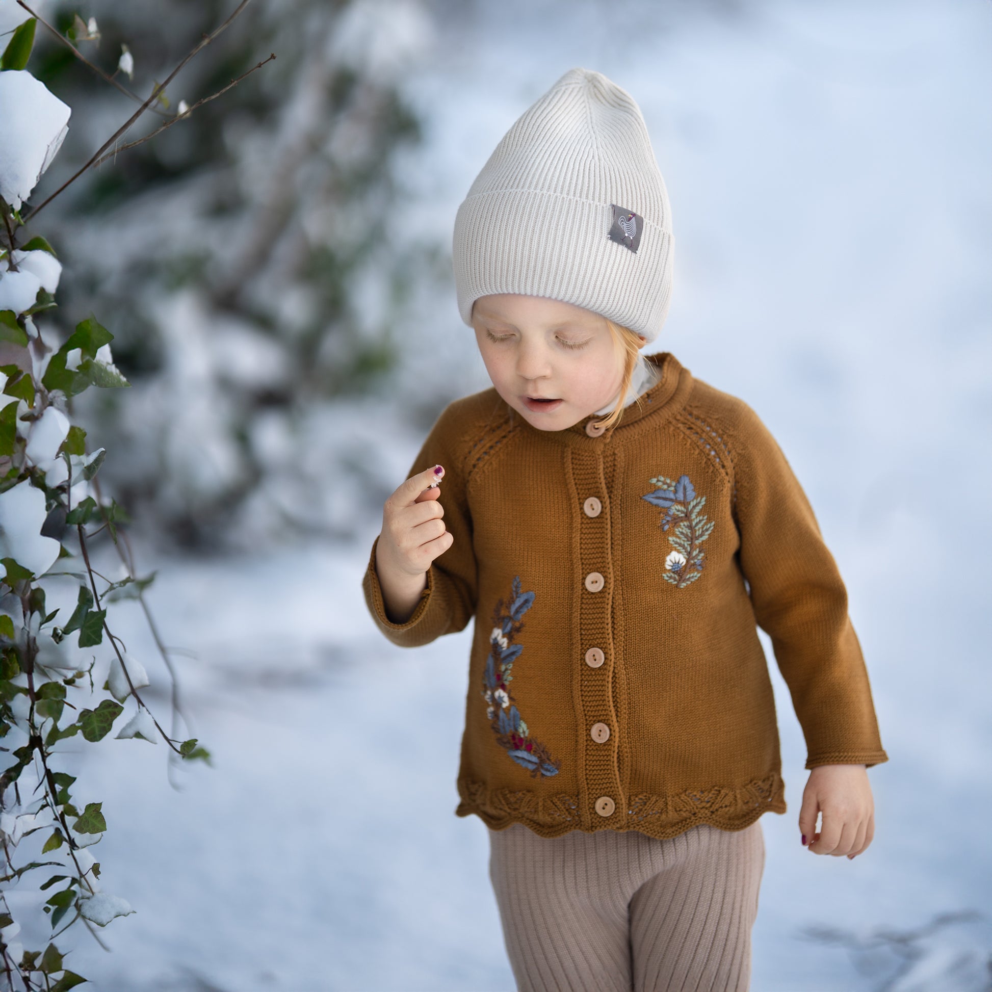 Hanevild Elna cardigan Blouses Golden brown