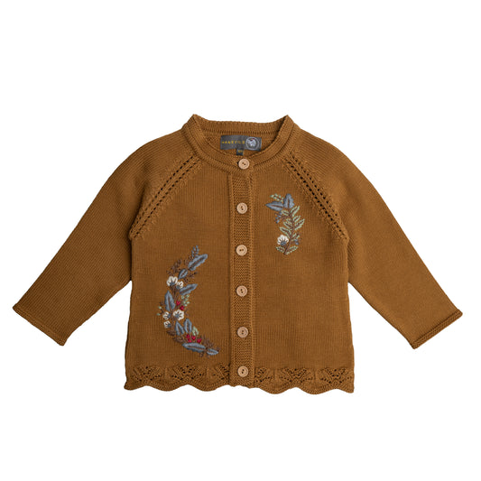 Hanevild Elna cardigan Blouses Golden brown