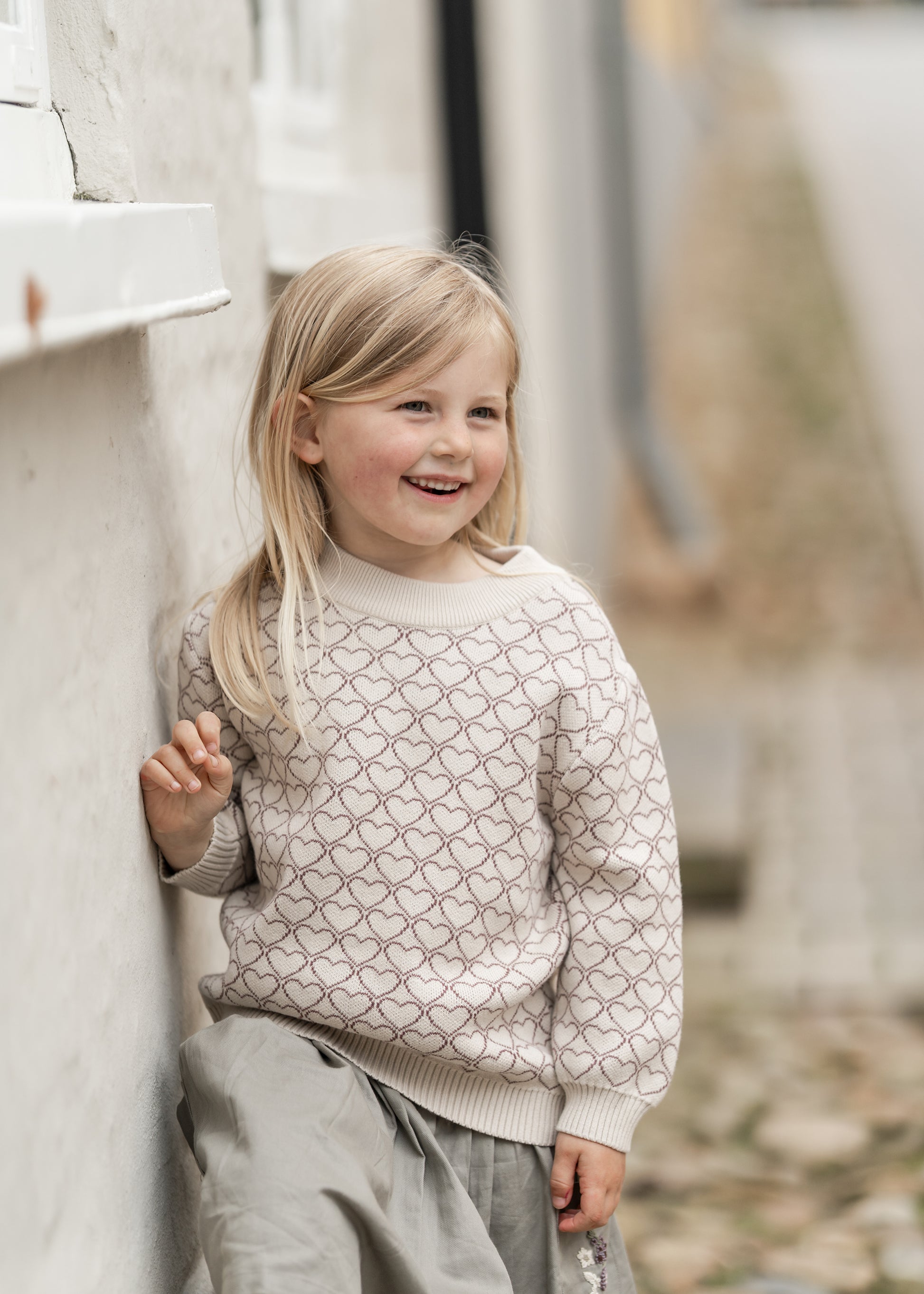 Hanevild Hjerte bluse til børn Blouses Summer sand