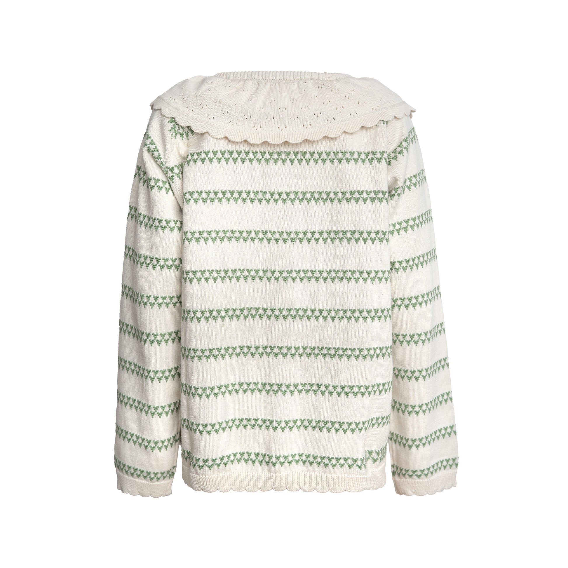 Hanevild Hjerte cardigan Blouses Shale green