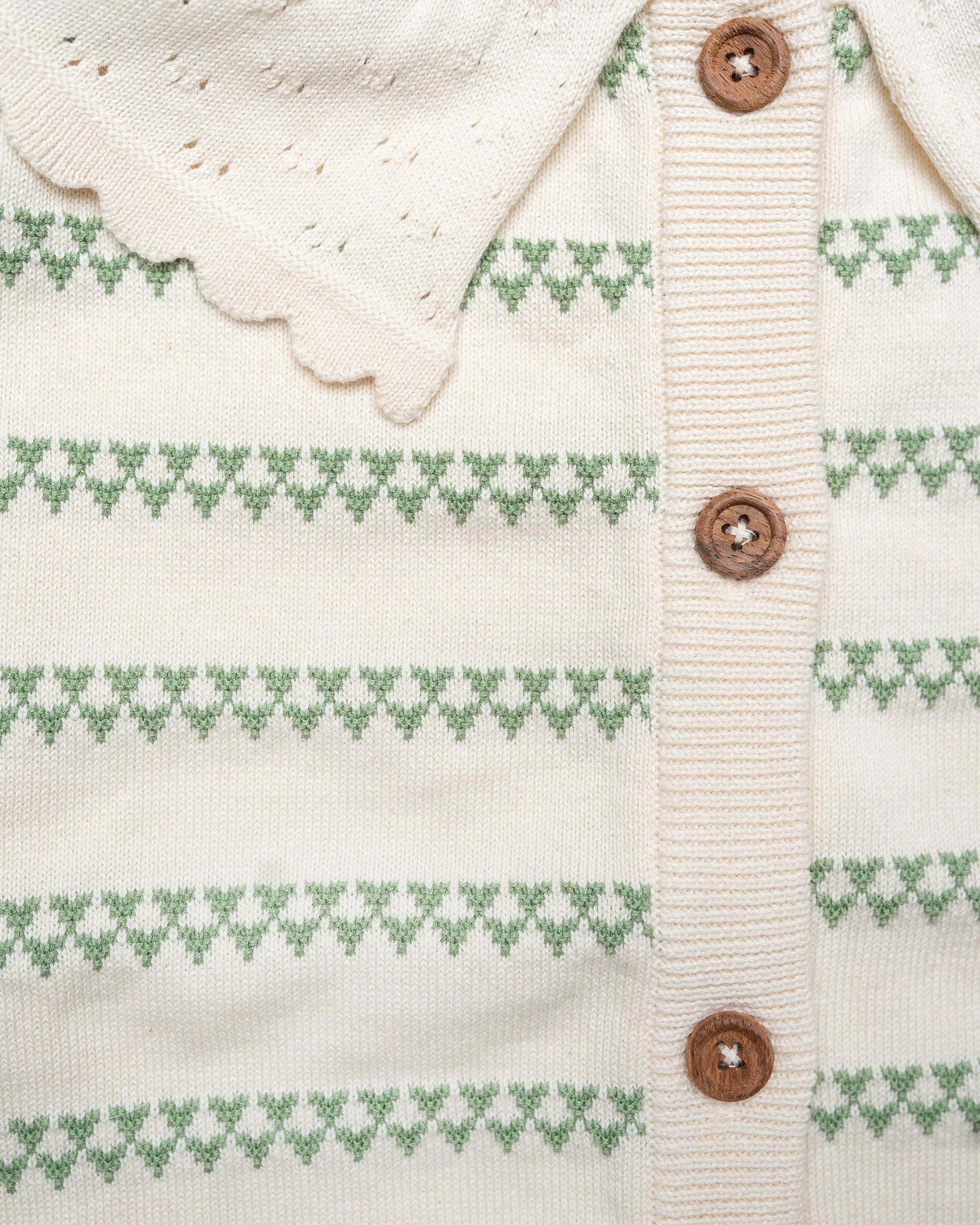 Hanevild Hjerte cardigan Blouses Shale green