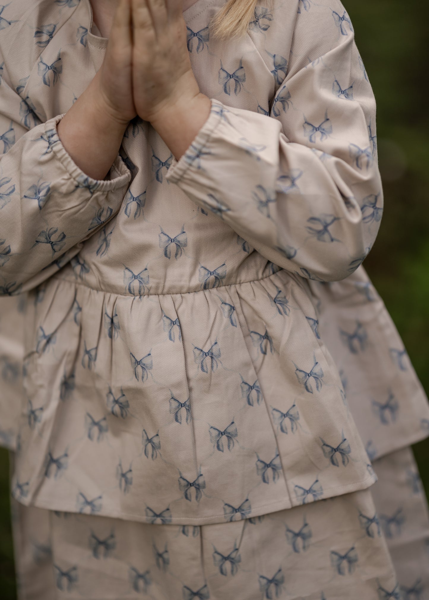 Hanevild Kjole med sløjfer - til piger Dresses Summer sand