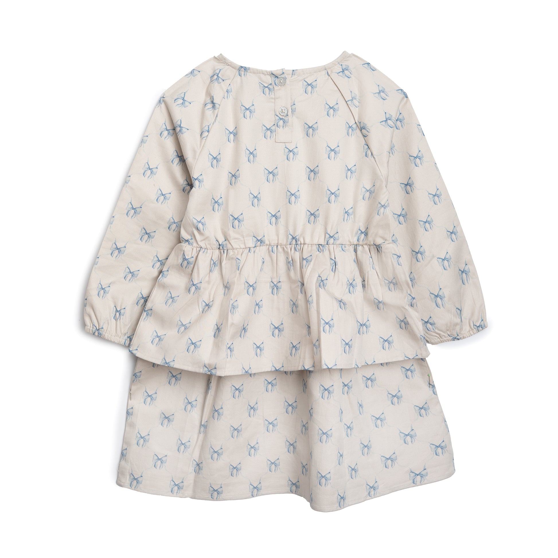 Hanevild Kjole med sløjfer - til piger Dresses Summer sand