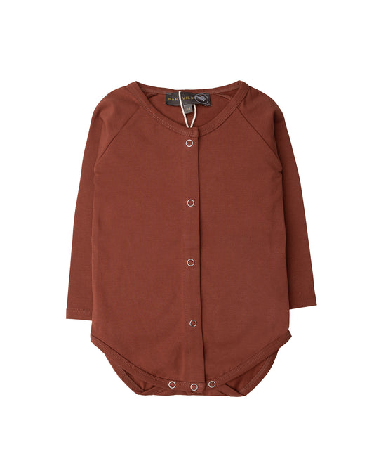 Hanevild Bodystocking, øko bomuld Bodystocking coffee