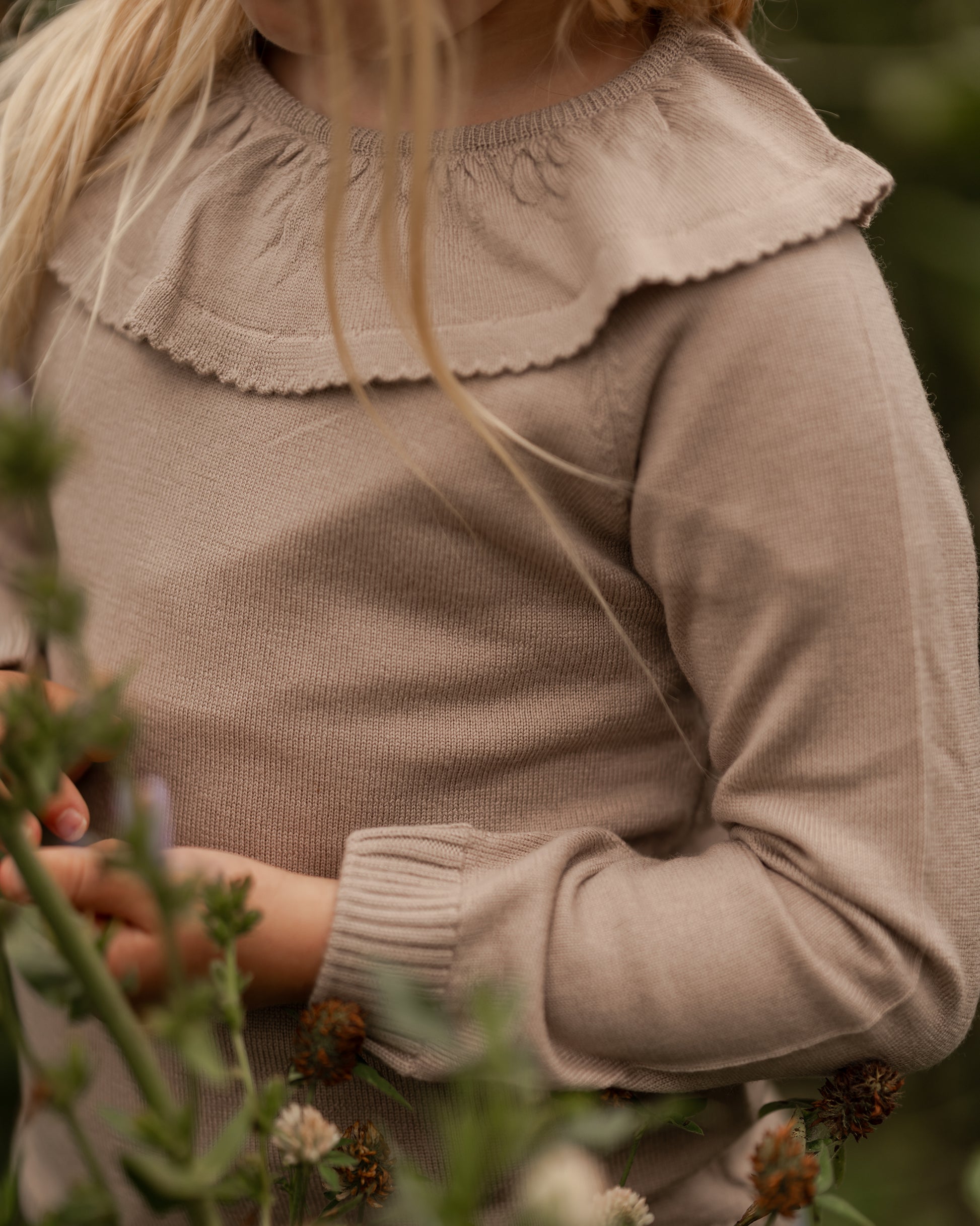 Hanevild Lea bluse, merinould Blouses
