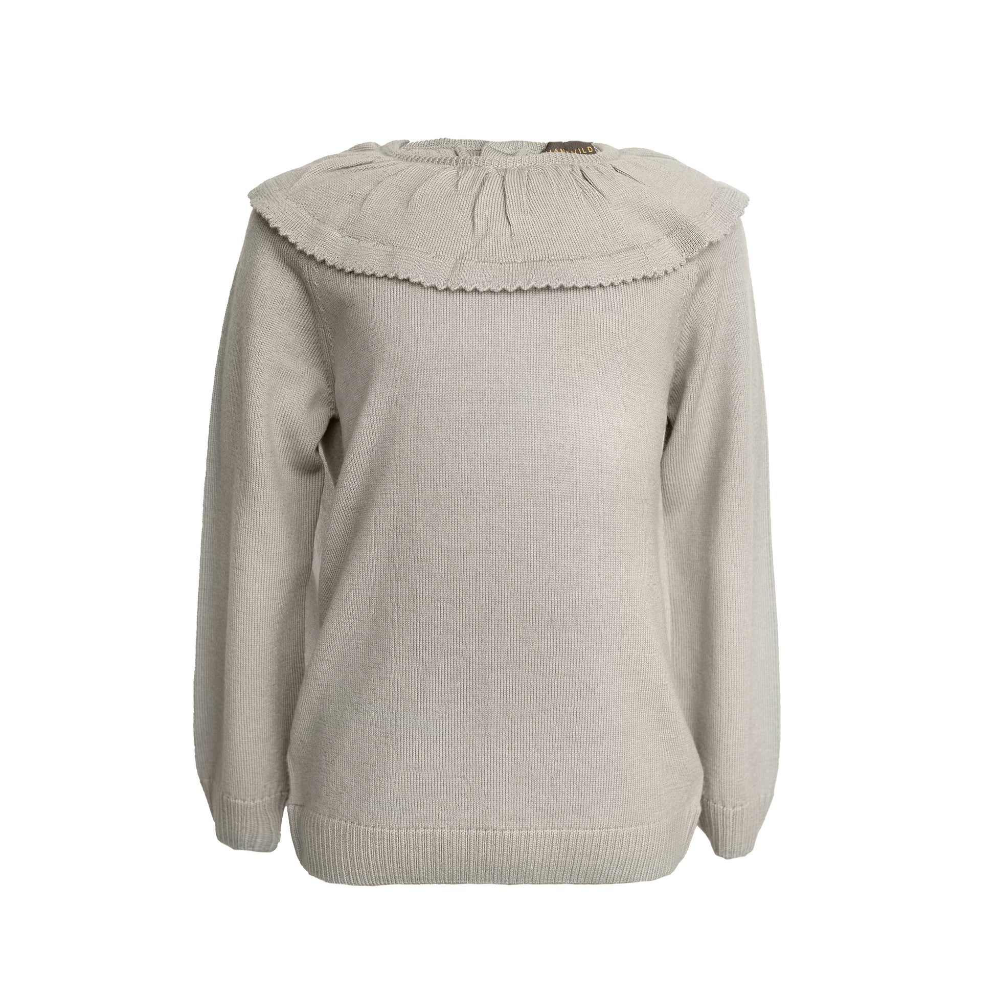Hanevild Lea bluse, merinould Blouses cream oatmeal