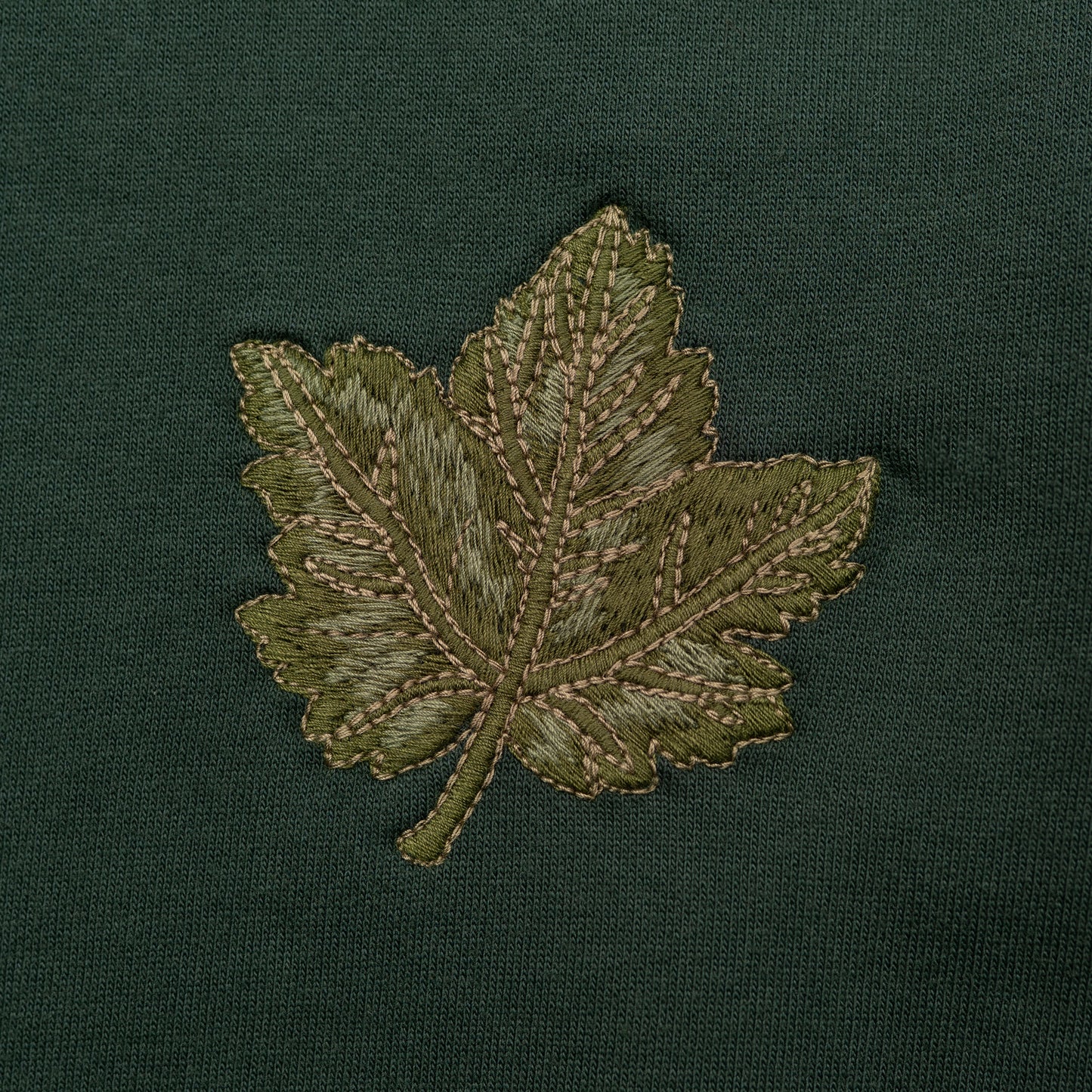 Hanevild Leaf sweatshirt Blouses Green gables