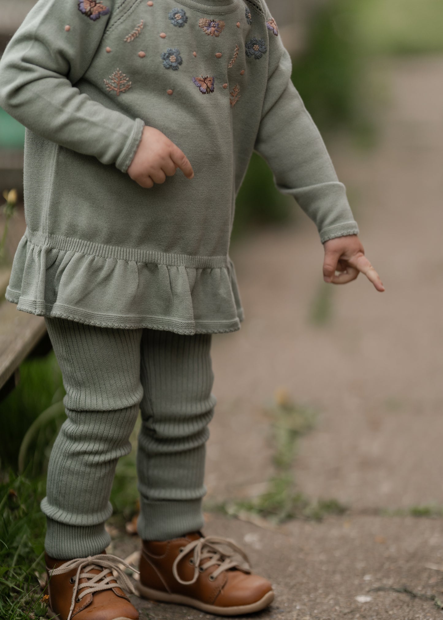 Hanevild Lynge leggings Pants sage