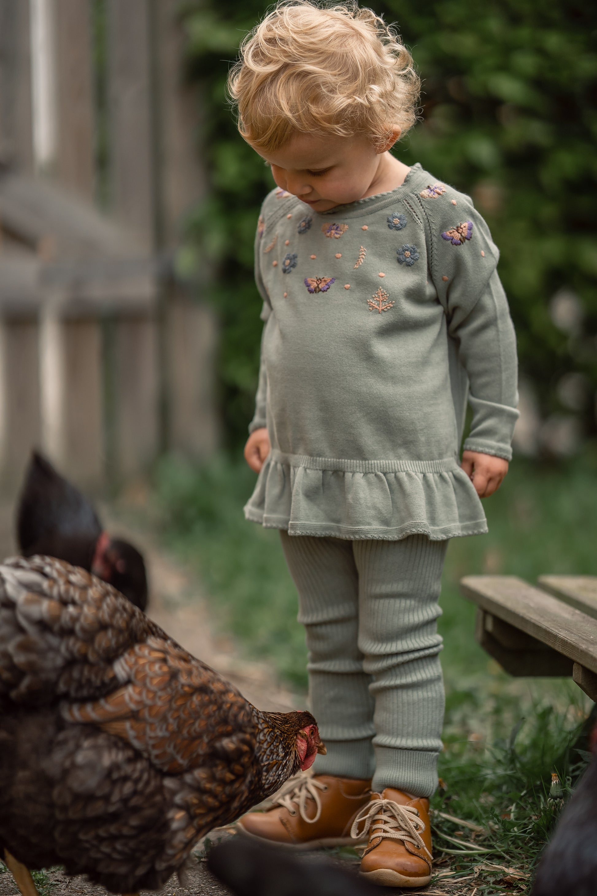 Hanevild Lynge leggings Pants sage