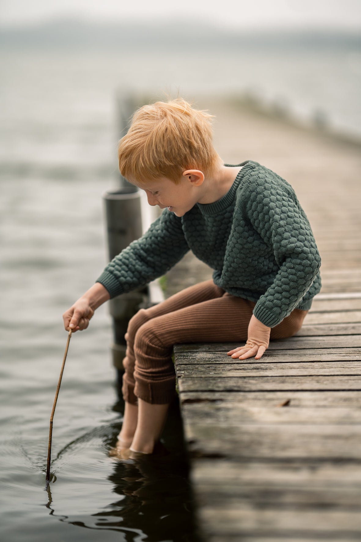 Hanevild Lynge leggings, brun Pants Brown