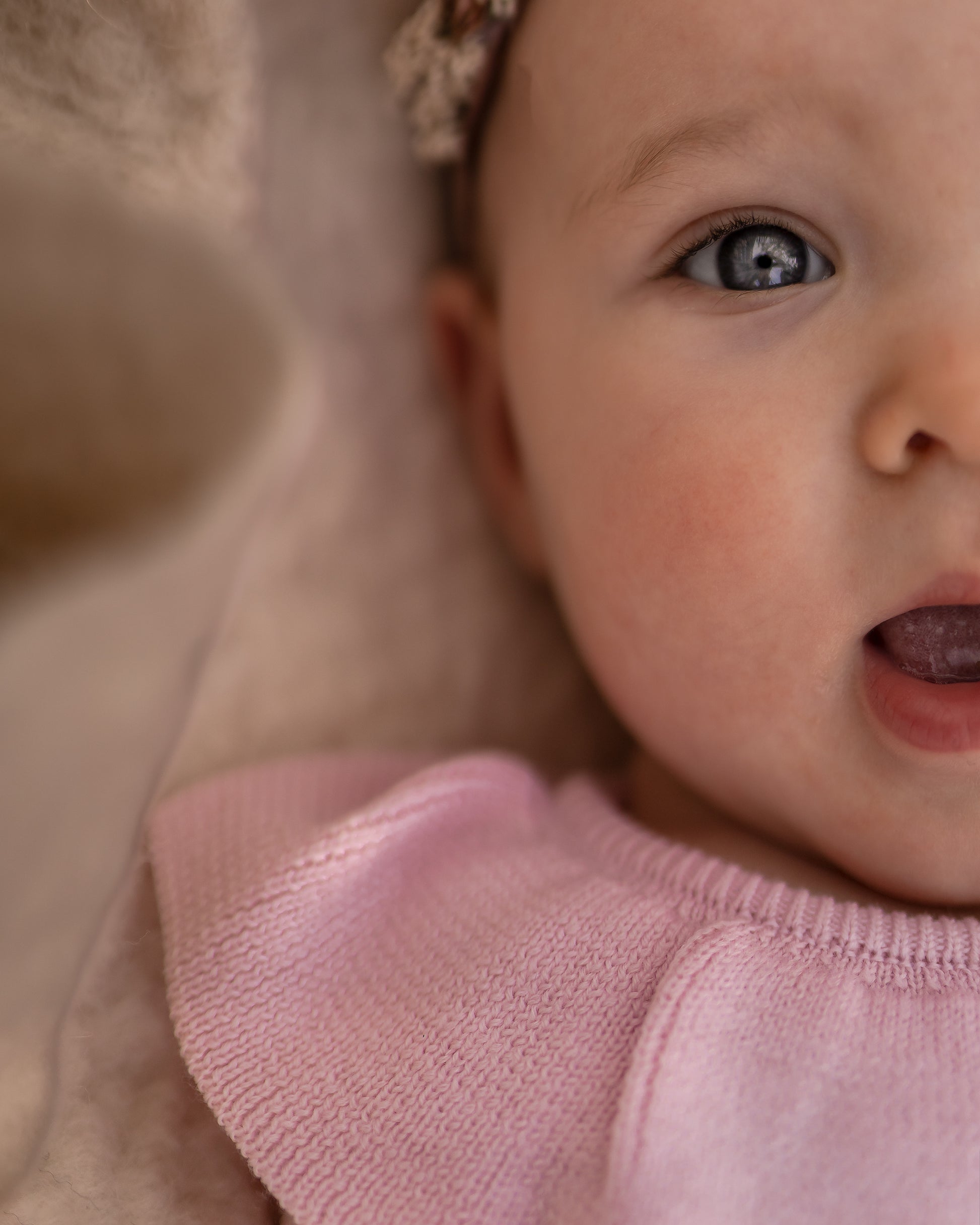 Hanevild Laura romper - merinould Bodystocking pink merino wool