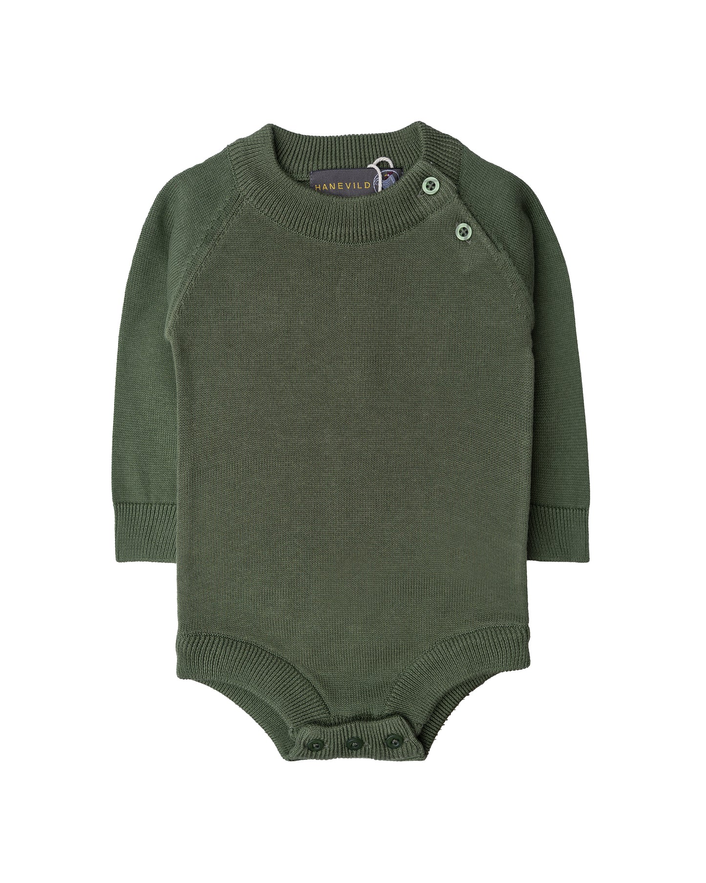 Hanevild Martin body, økologisk bomuld Bodystocking Bronze green