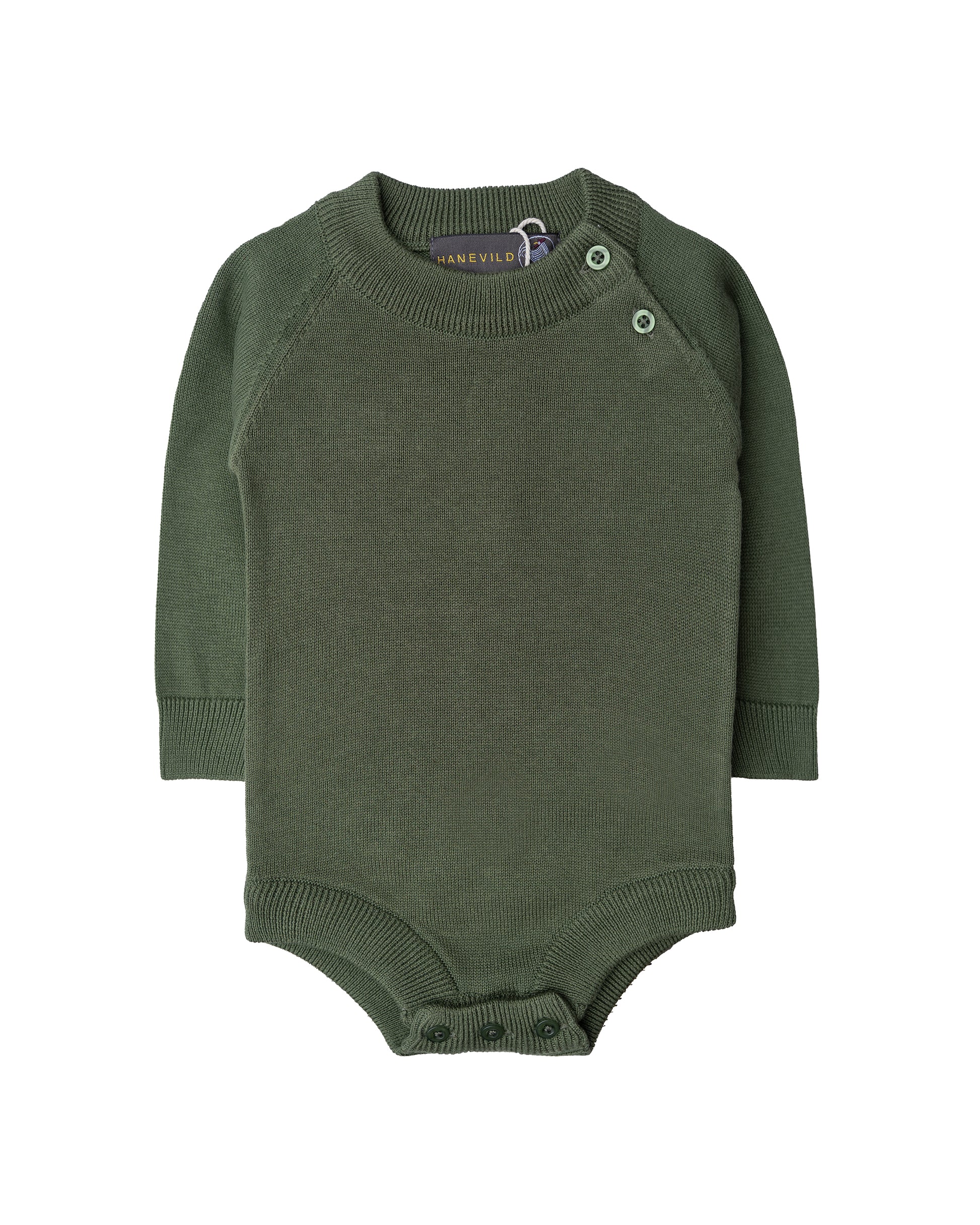 Hanevild Martin body, økologisk bomuld Bodystocking Bronze green