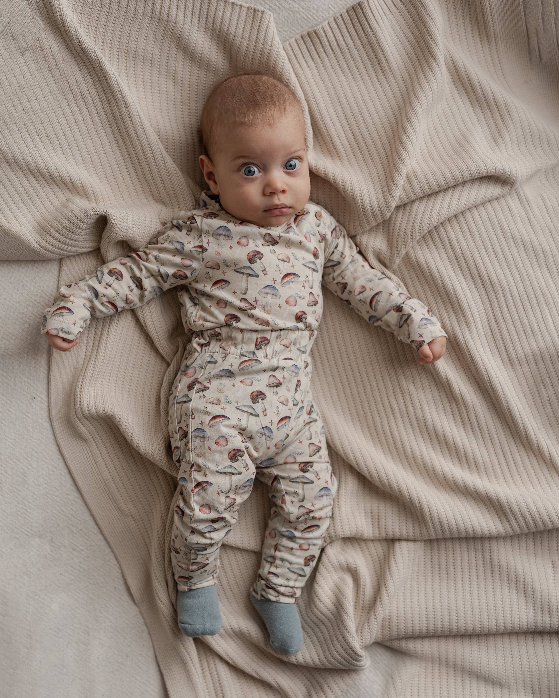 Hanevild Mushroom leggings, baby Pants Rainy