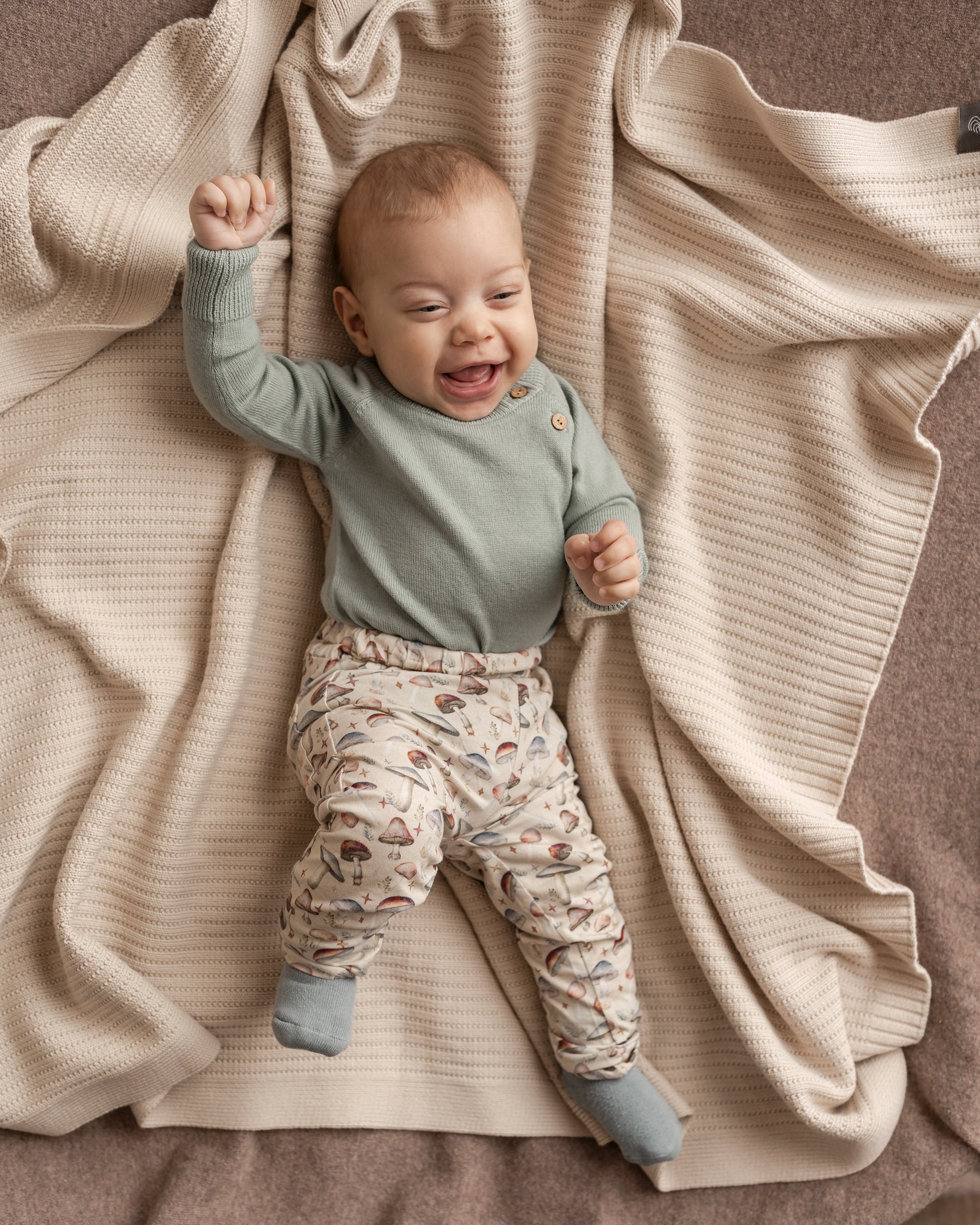 Hanevild Mushroom leggings, baby Pants Rainy