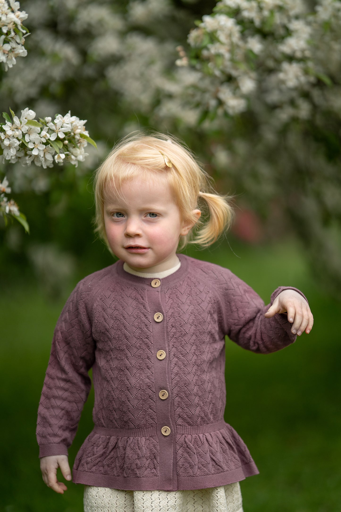 Hanevild Olivia cardigan Blouses Chrushed berry