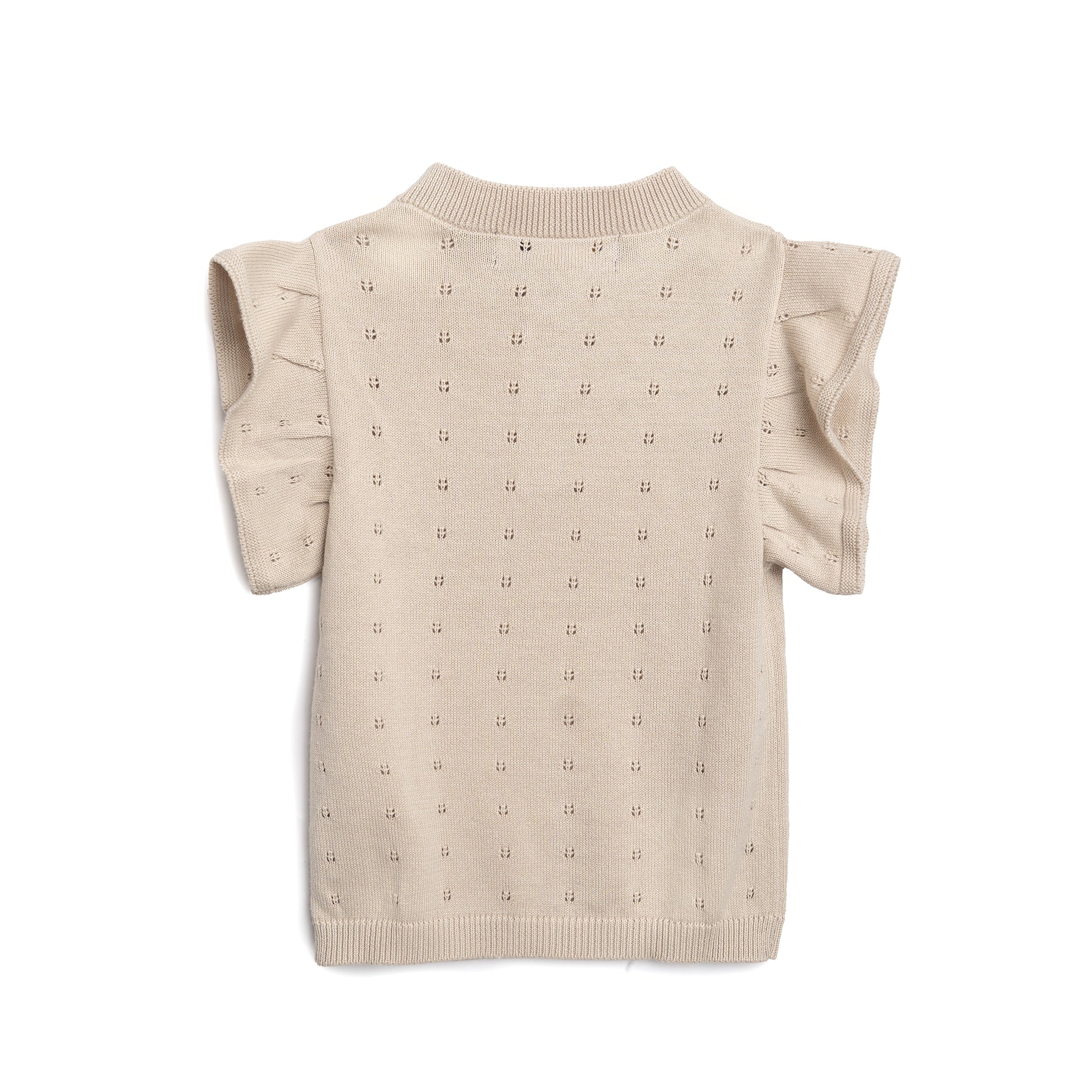 Hanevild Rie vest Blouses Summer sand