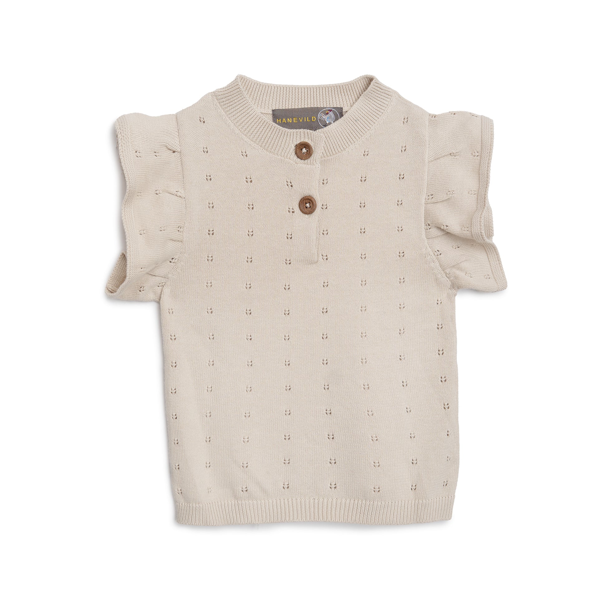 Hanevild Rie vest Blouses Summer sand