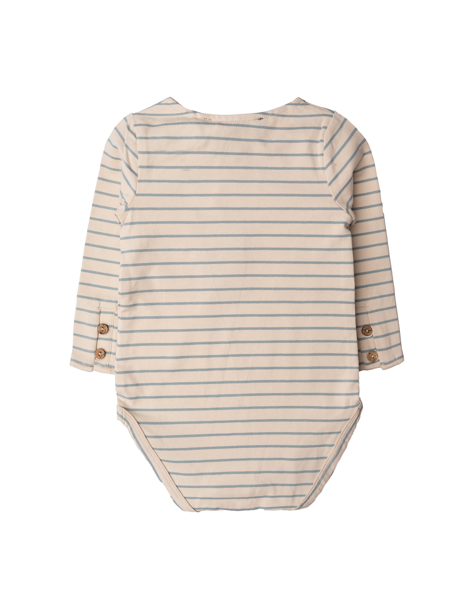 Hanevild Sara Body, bladprint Bodystocking blue stripe