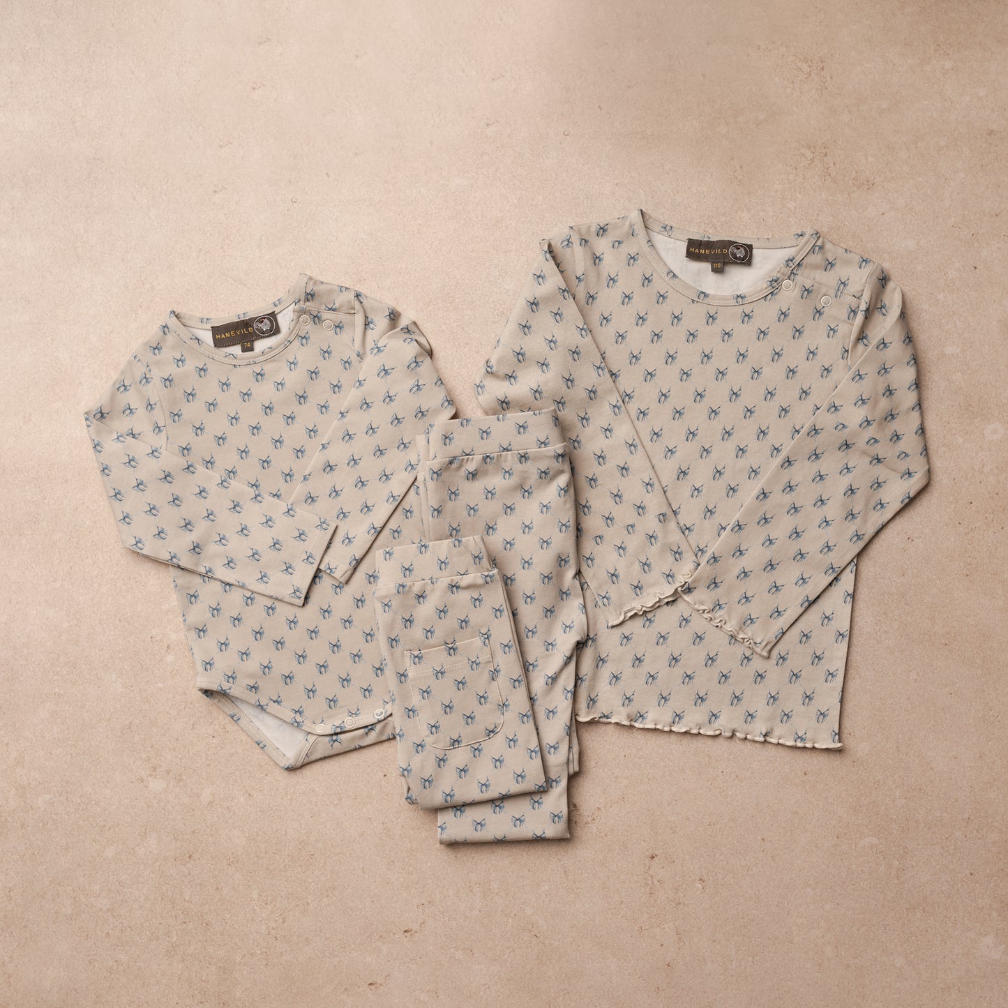 Hanevild Sløjfe bodystocking - til piger Bodystocking Summer sand