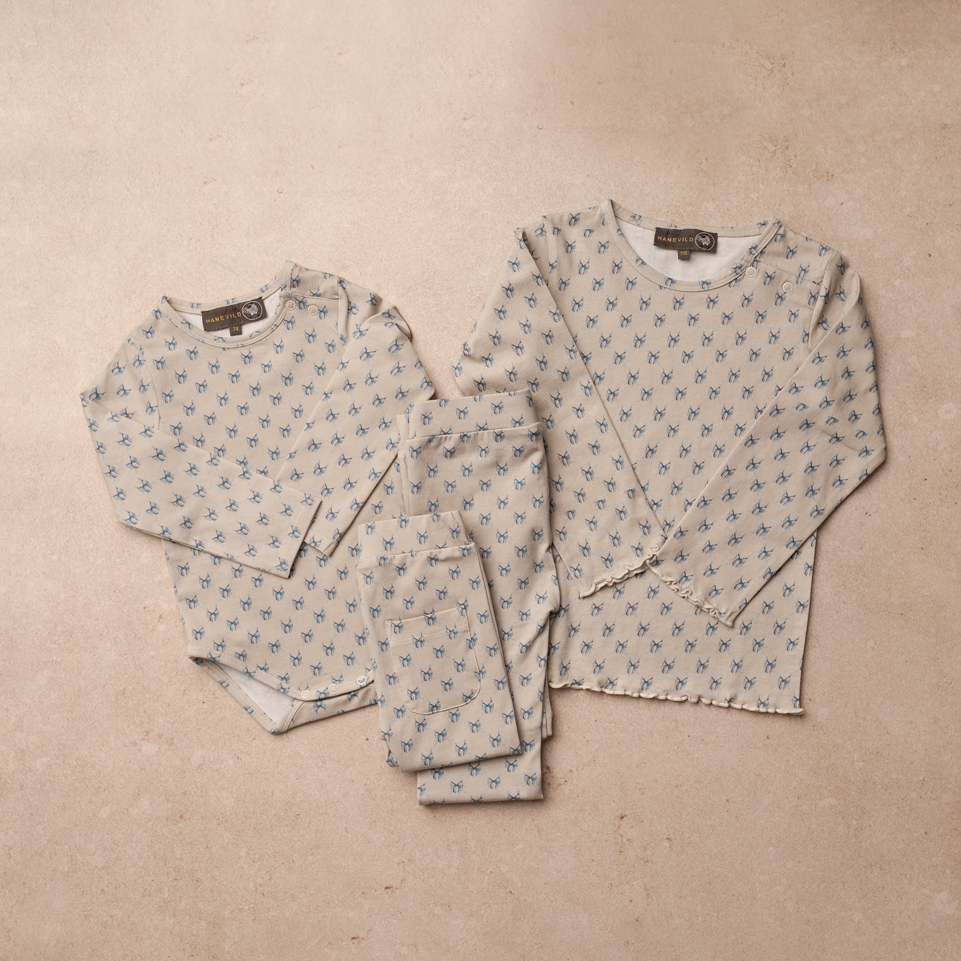 Hanevild Sløjfe bodystocking - til piger Bodystocking Summer sand