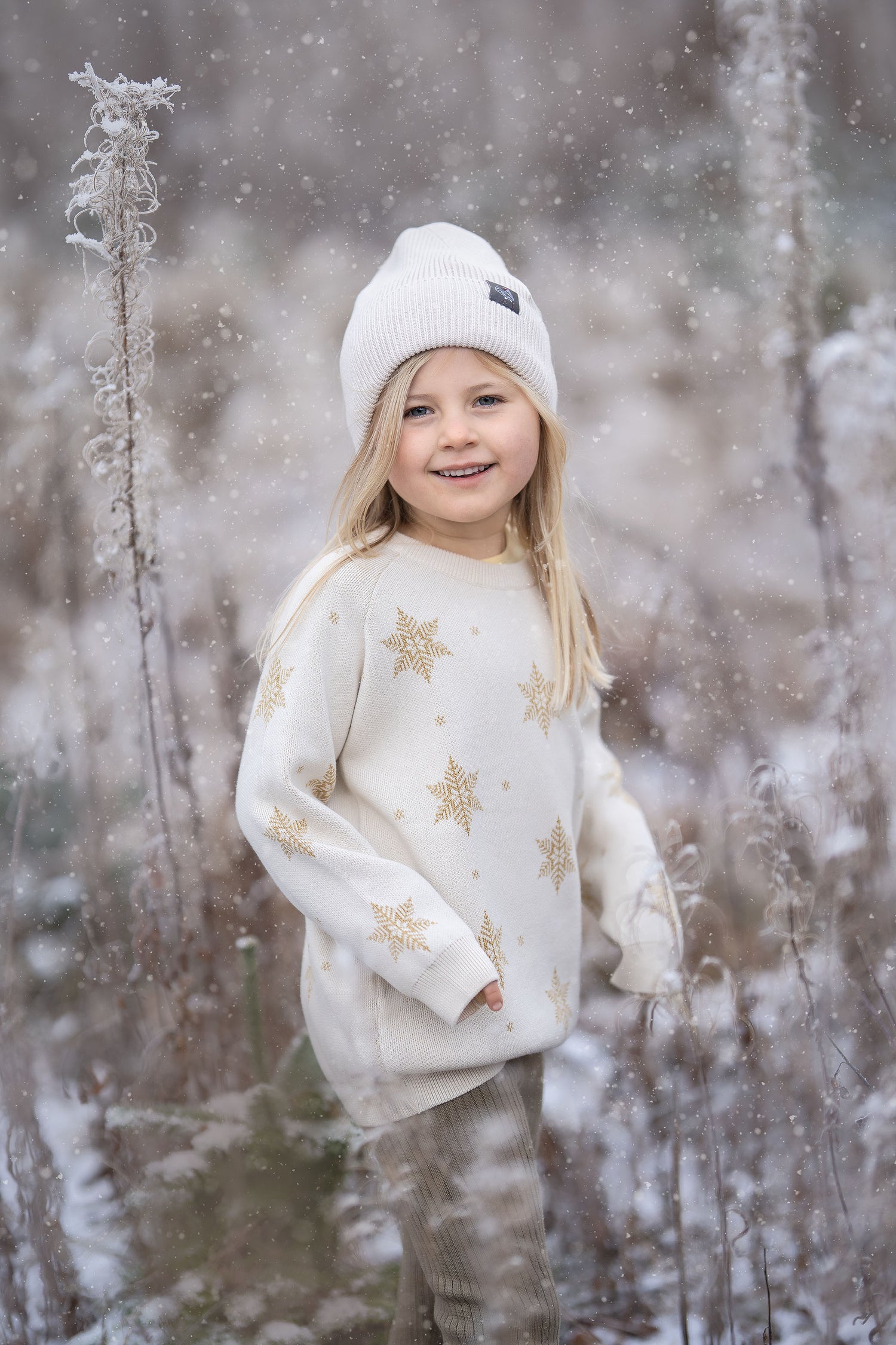 Hanevild Snefnug bluse, guld Blouses Ivory