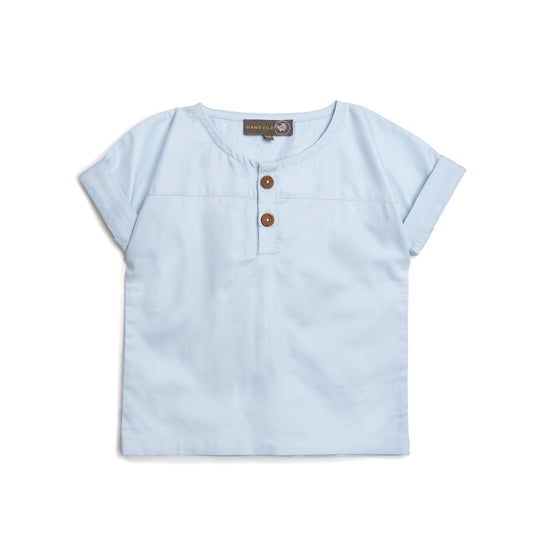 Hanevild Sommer skjorte, kortærmet Blouses Kentucky blue