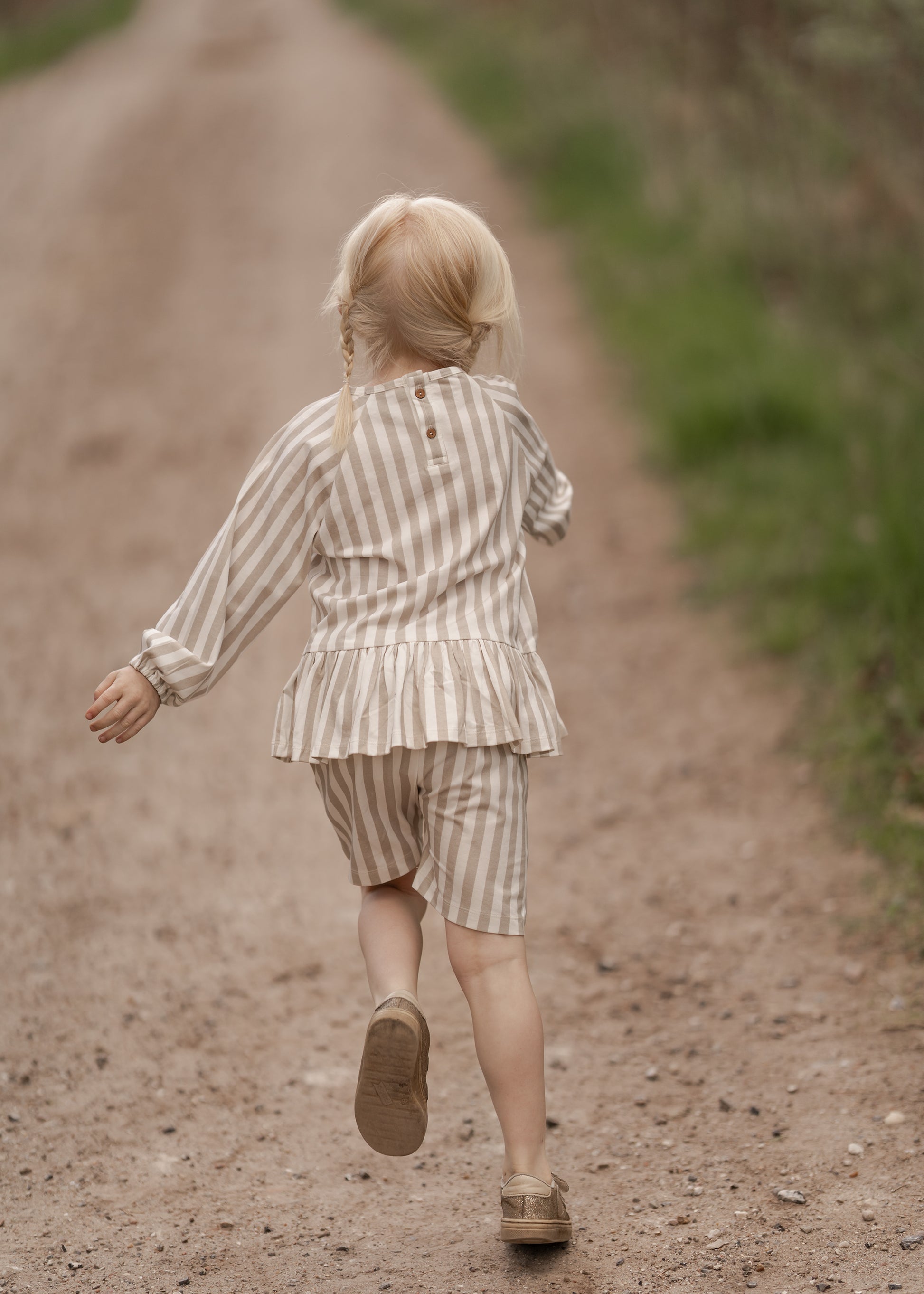 Hanevild Stribet bluse, piger Blouses Summer sand